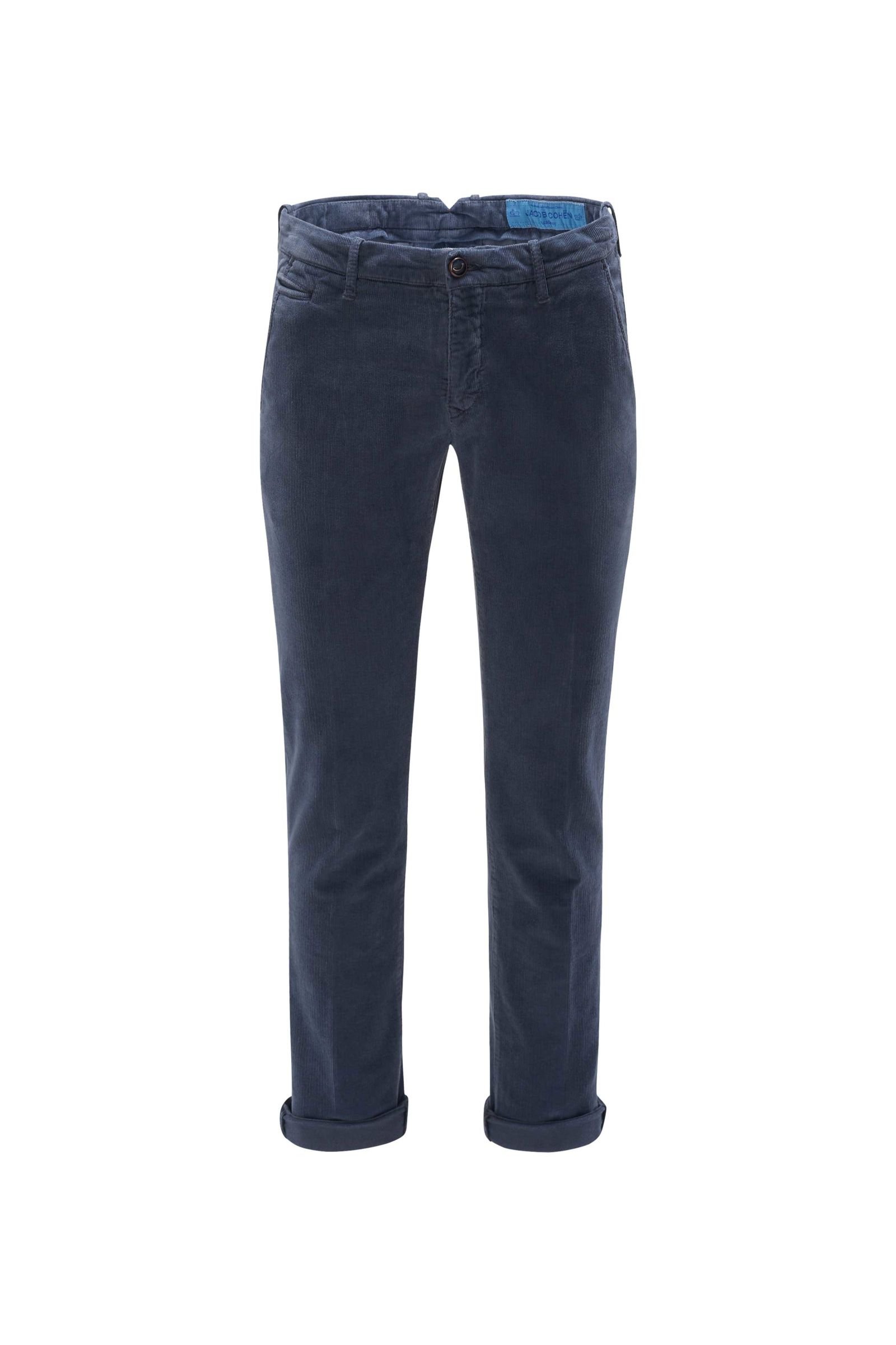 Corduroy trousers 'B Comfort Slim Fit' grey-blue