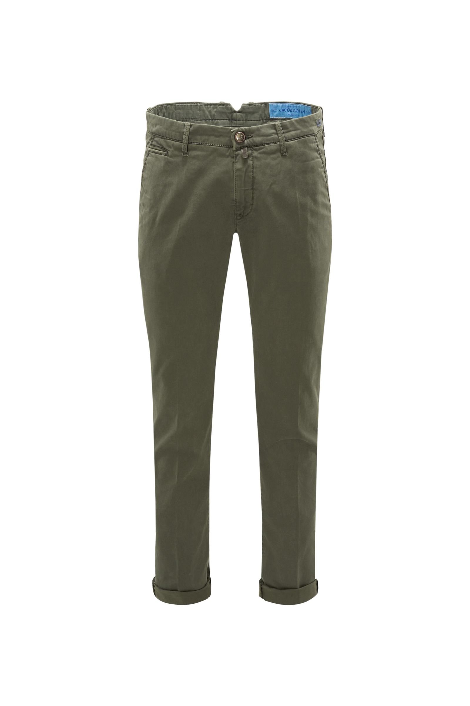 Cotton trousers 'B Comfort Slim Fit' olive