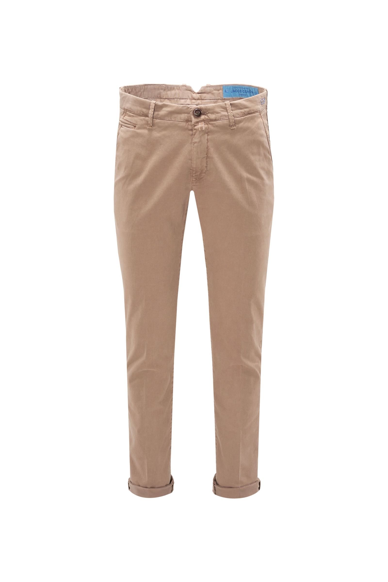 Cotton trousers 'B Comfort Slim Fit' light brown