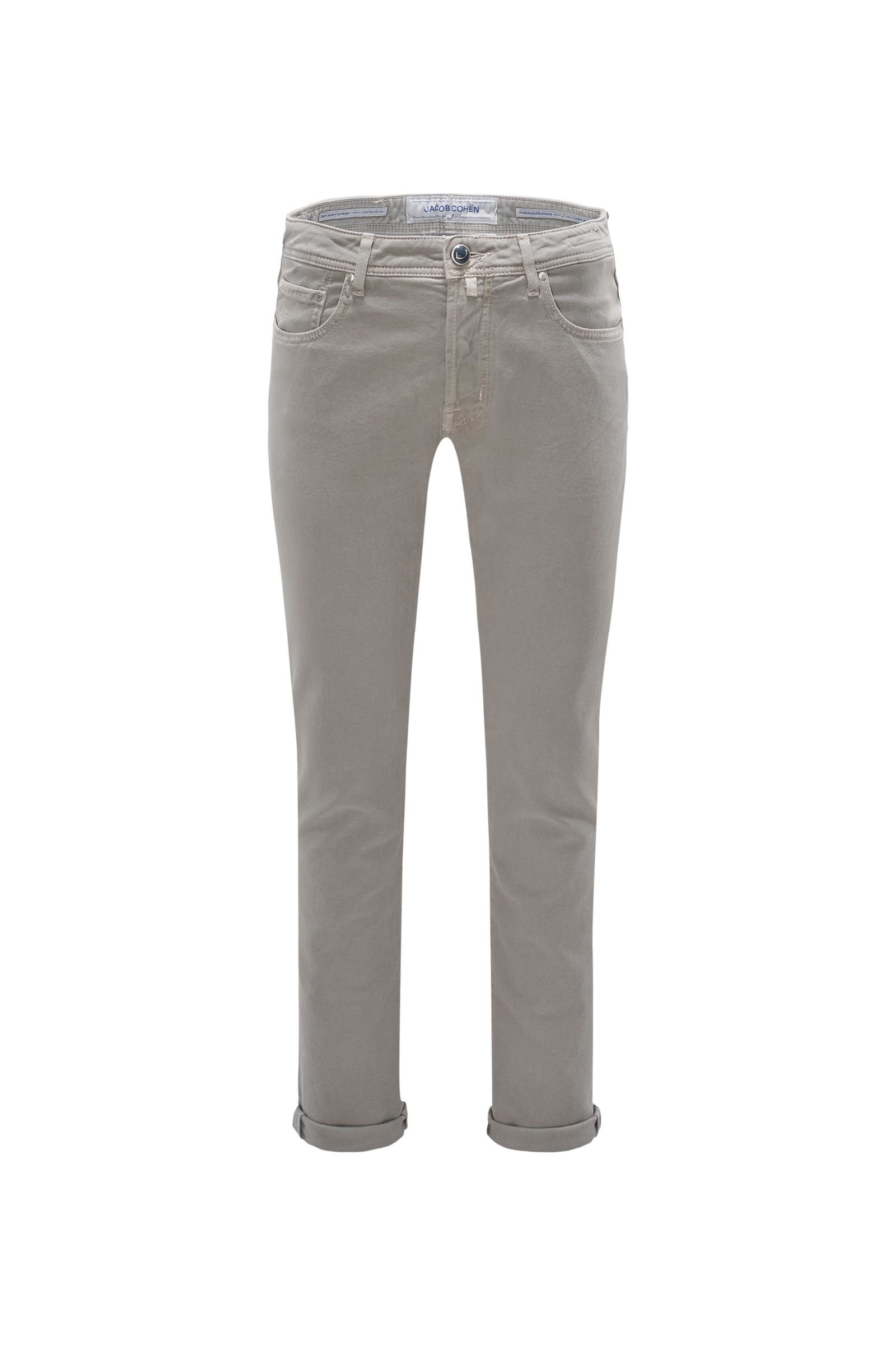 Cotton trousers 'J688 Comfort Slim Fit' light grey