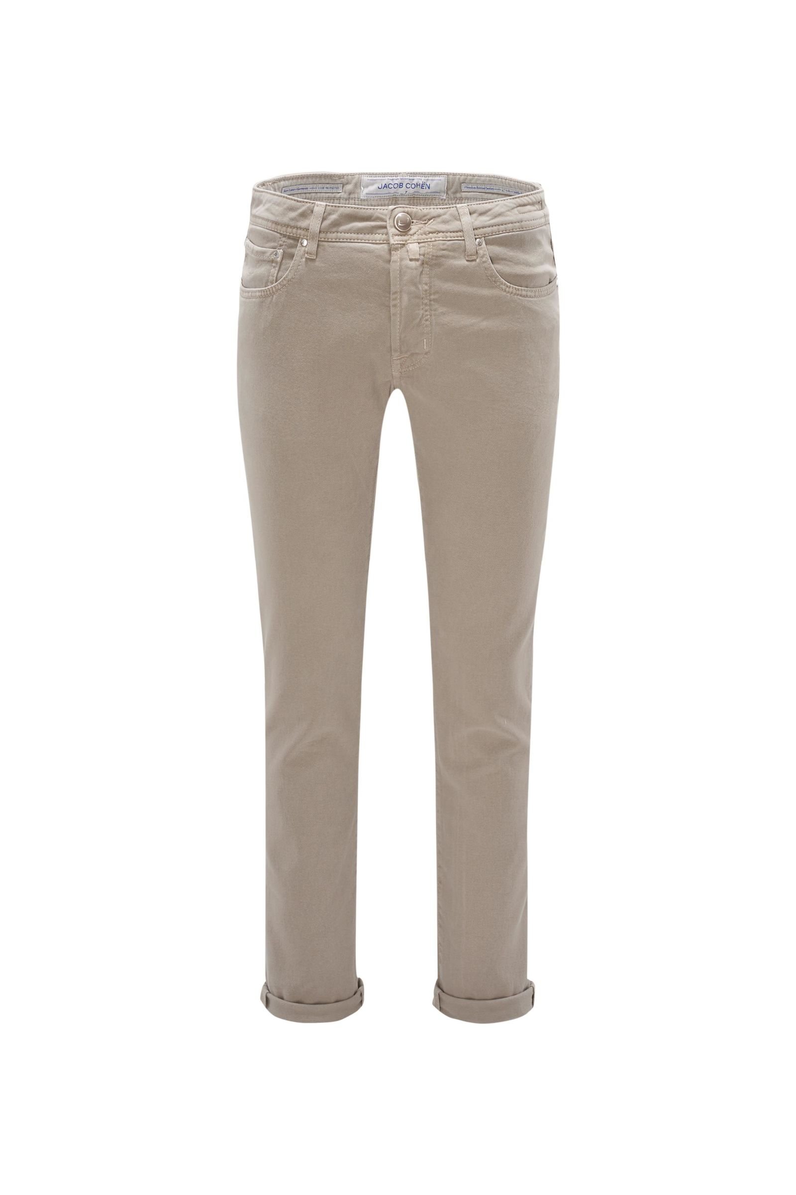 Cotton trousers 'J688 Comfort Slim Fit' beige