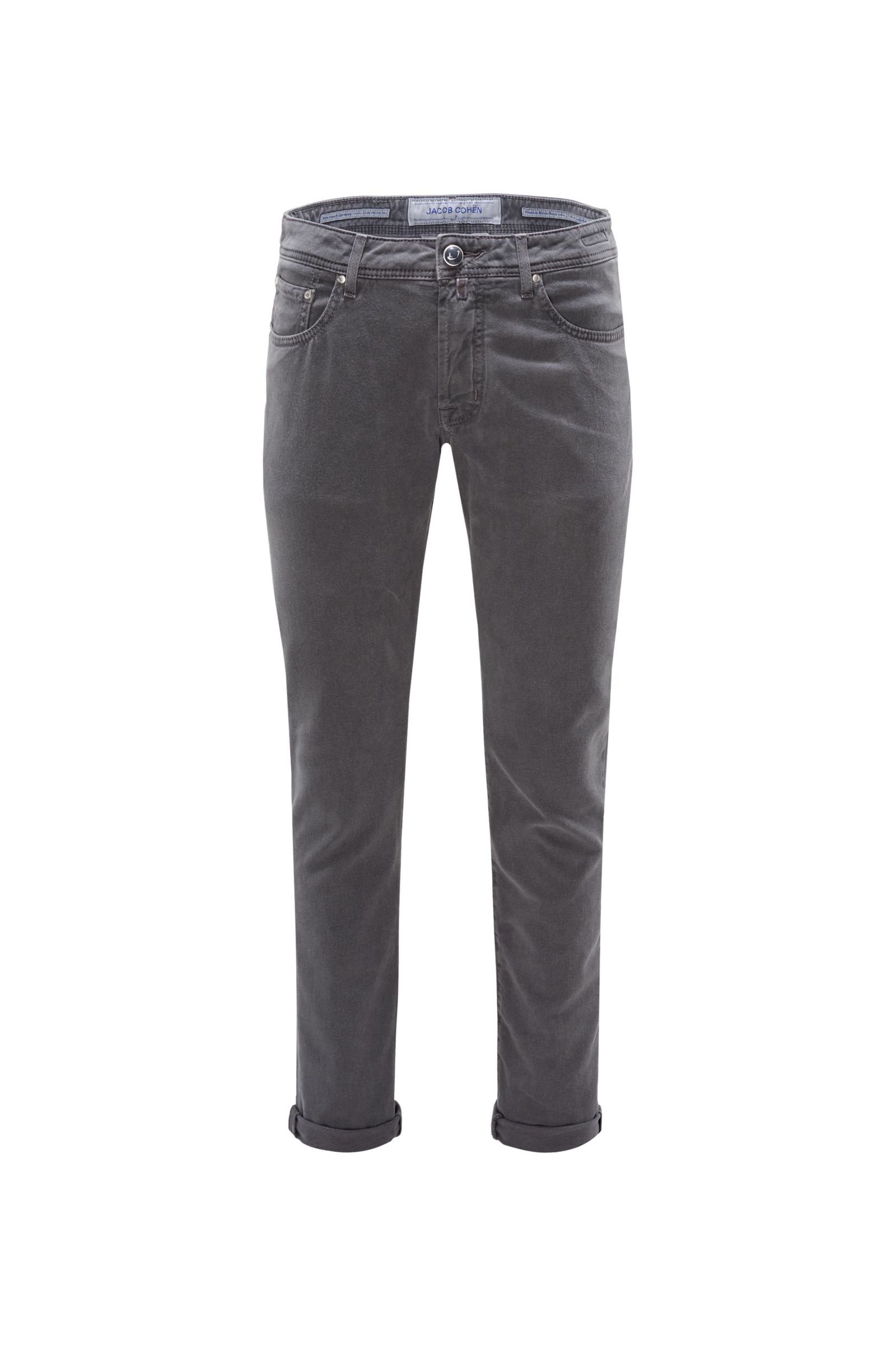 Cotton trousers 'J688 Comfort Slim Fit' grey