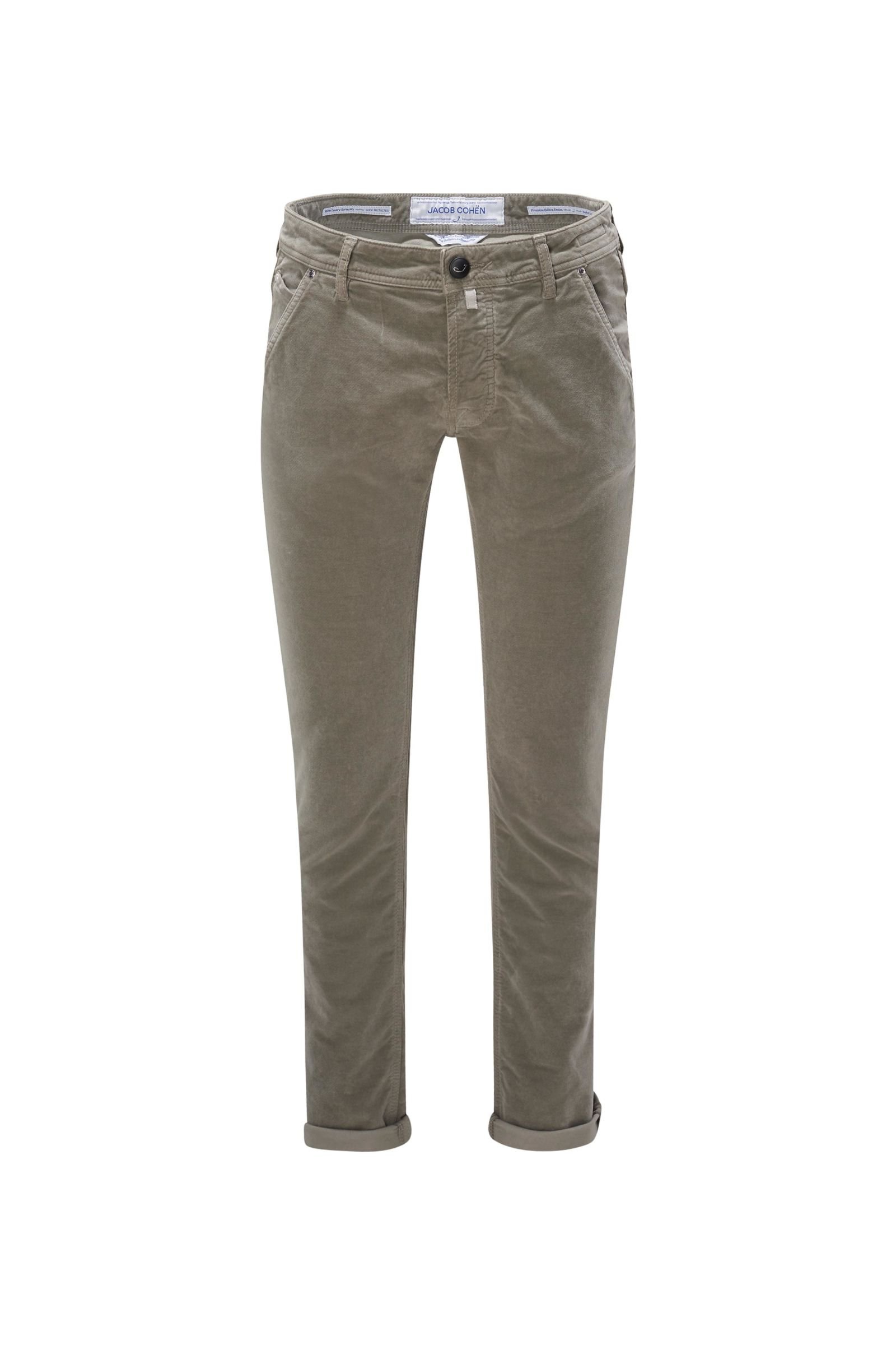 Fustian trousers 'J613 Comfort Slim Fit' grey