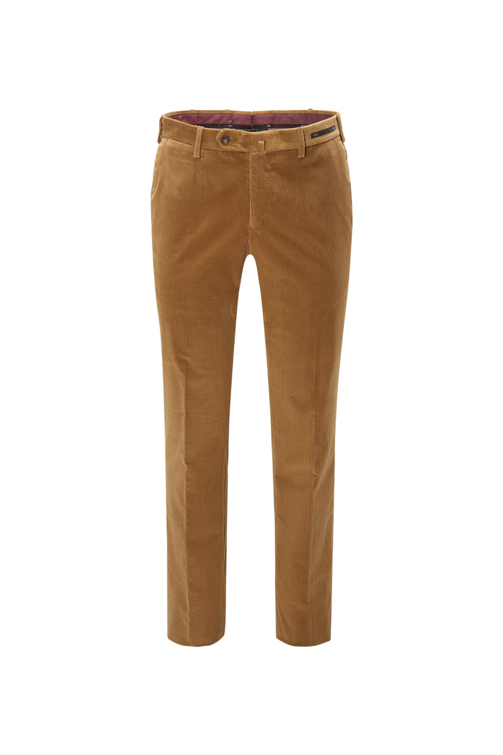 Corduroy trousers 'Slim Fit' light brown