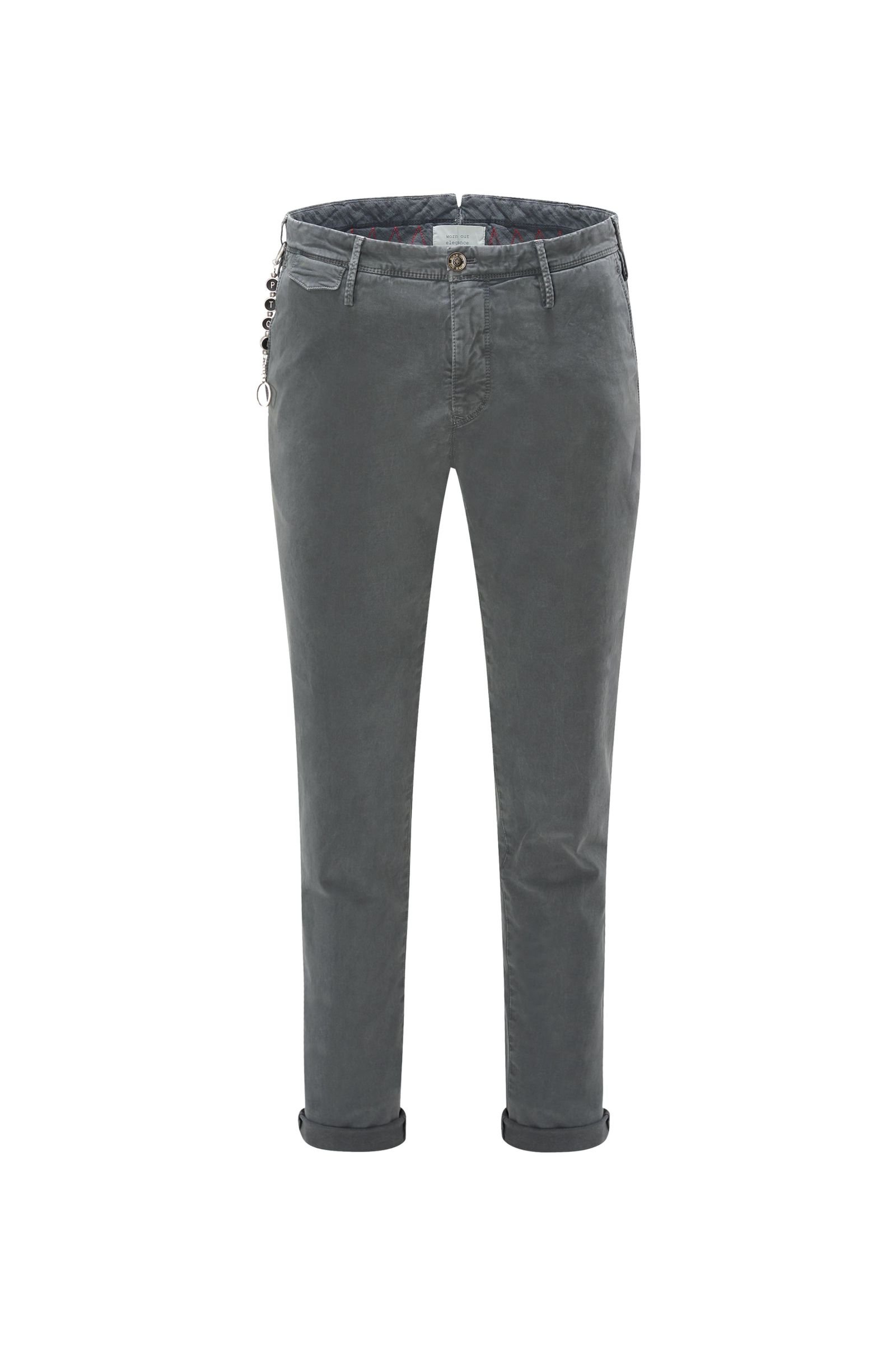 Cotton trousers 'Worn out Elegance' grey