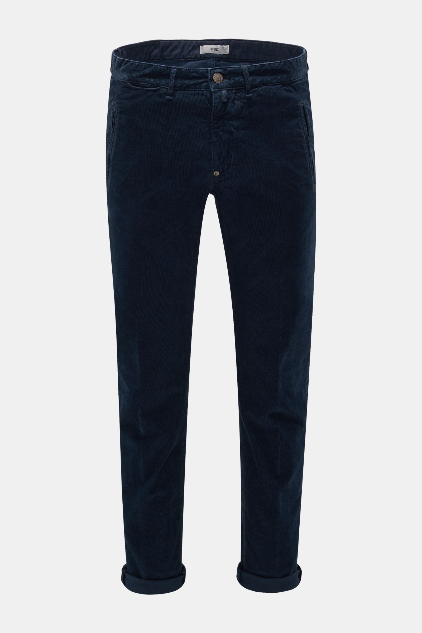 Corduroy trousers 'Taylor Tapered Fit' navy