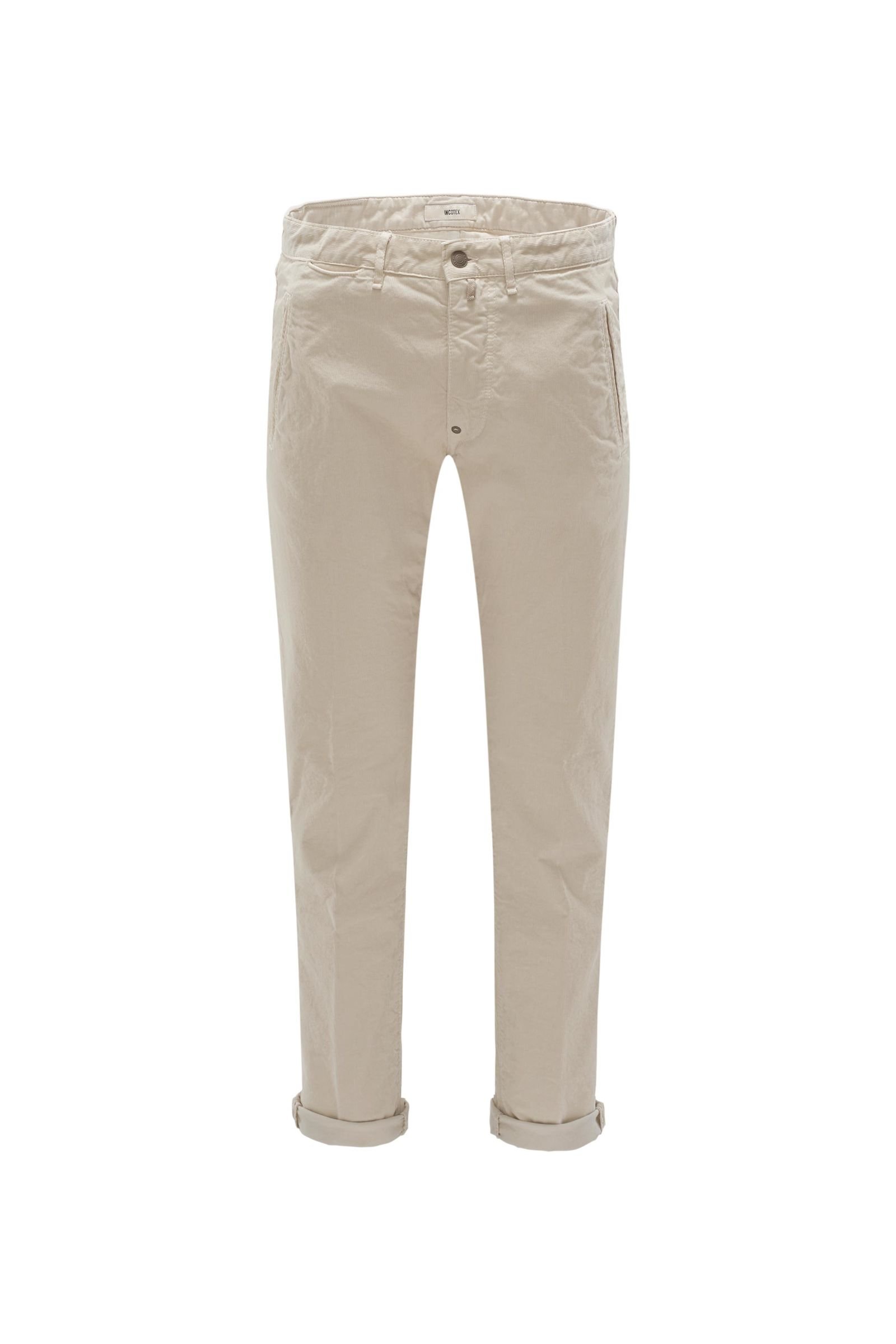 Corduroy trousers 'Taylor Tapered Fit' beige