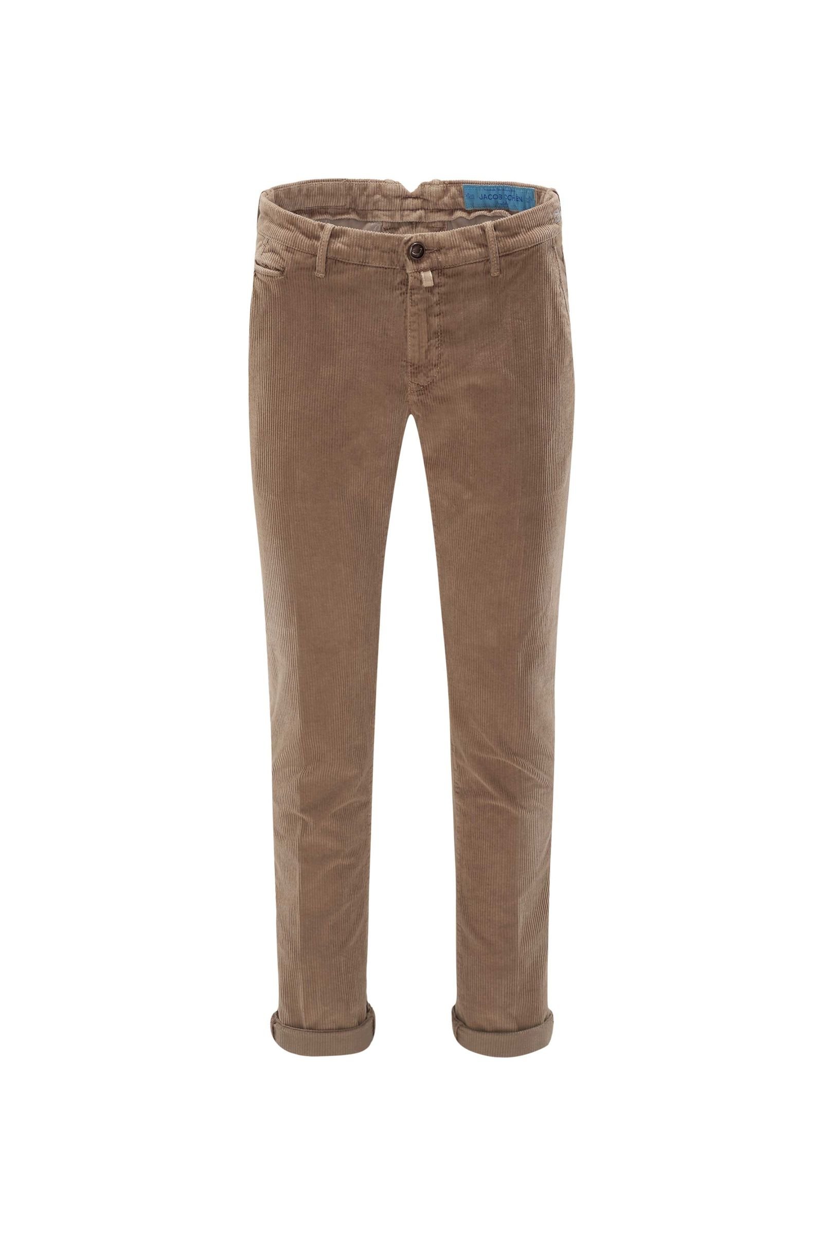 Corduroy pants 'B Comfort Slim Fit' light brown