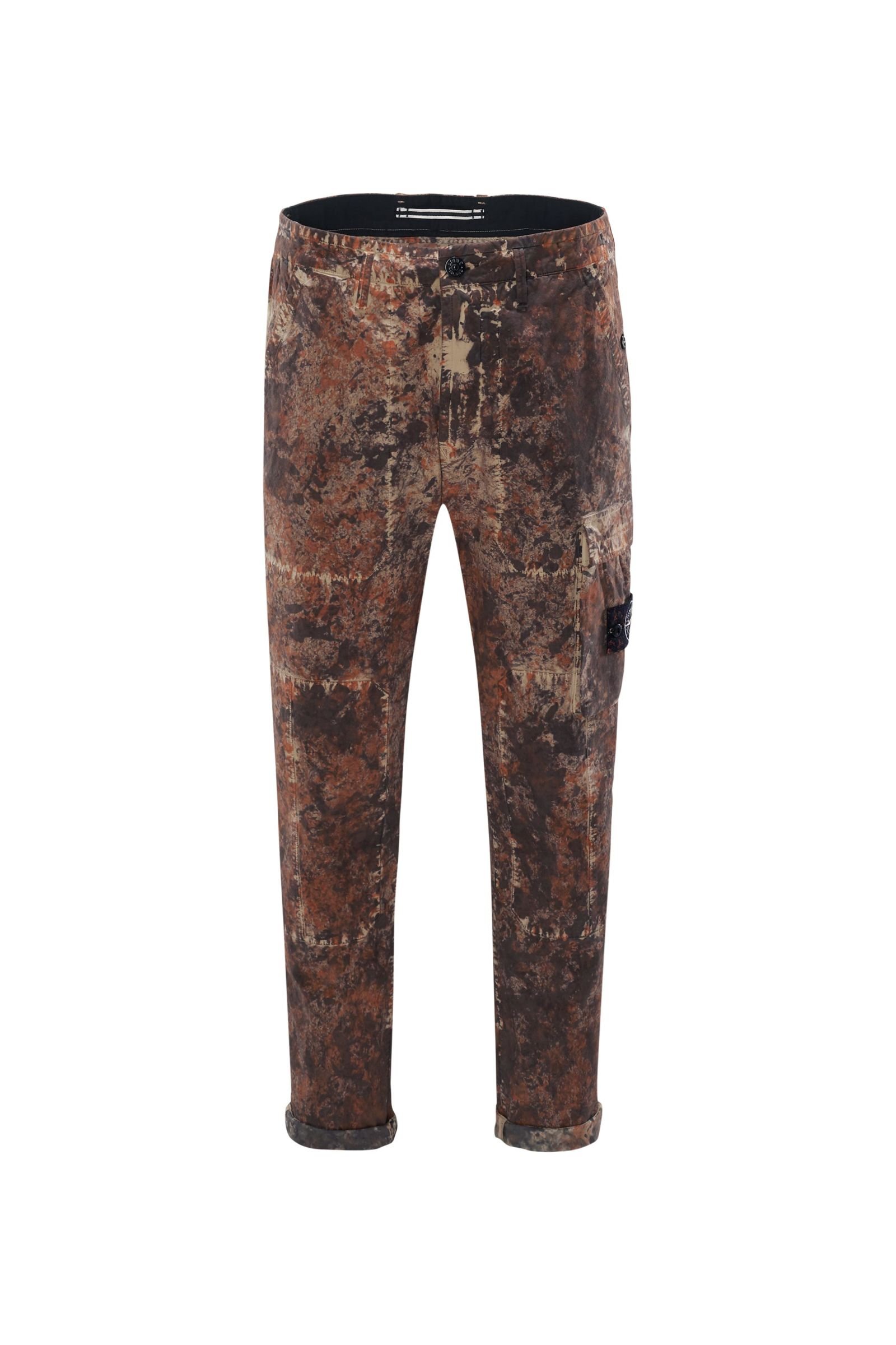 Cargo trousers 'Paintball Camo' rust brown patterned