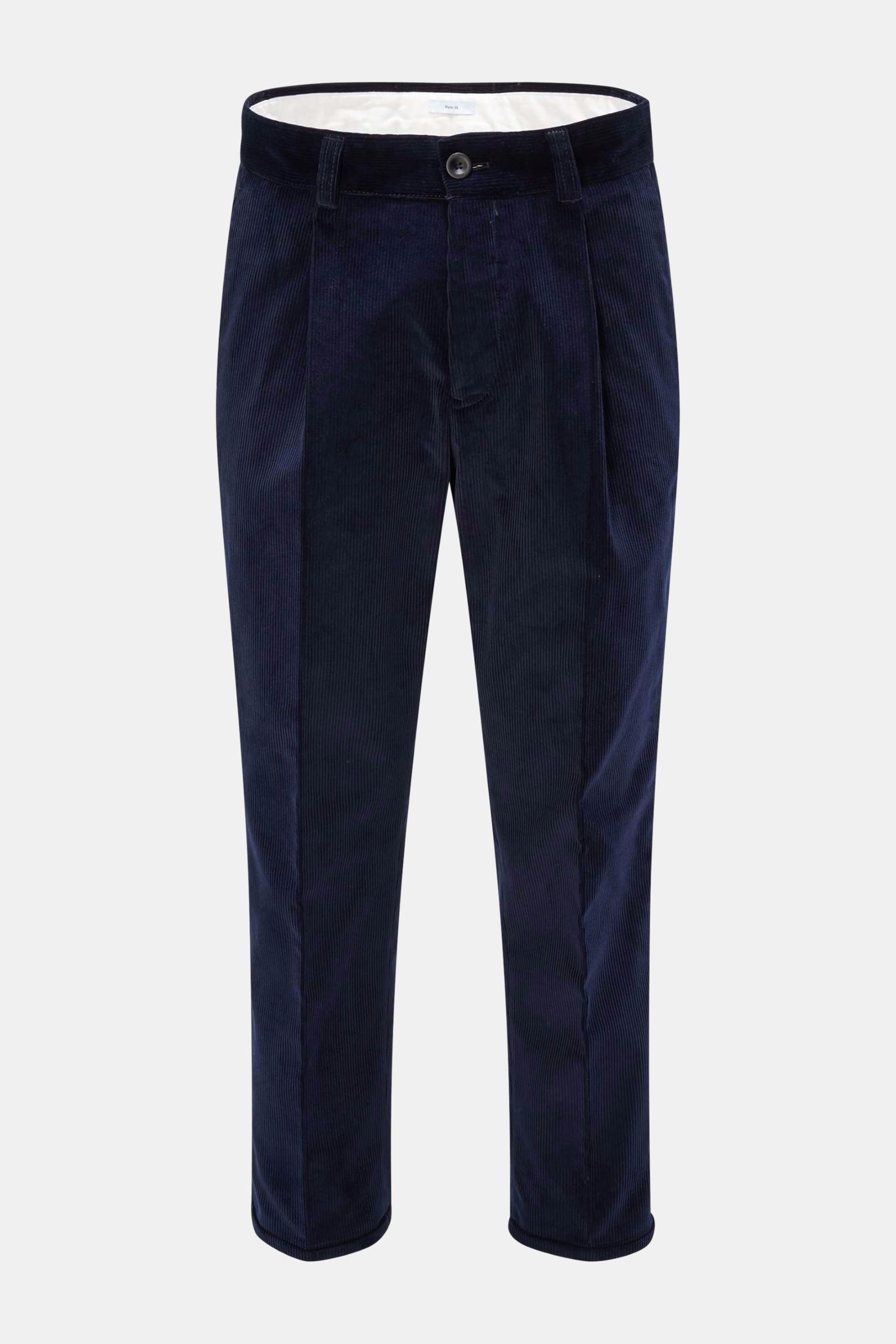 Corduroy trousers 'Style 05' navy