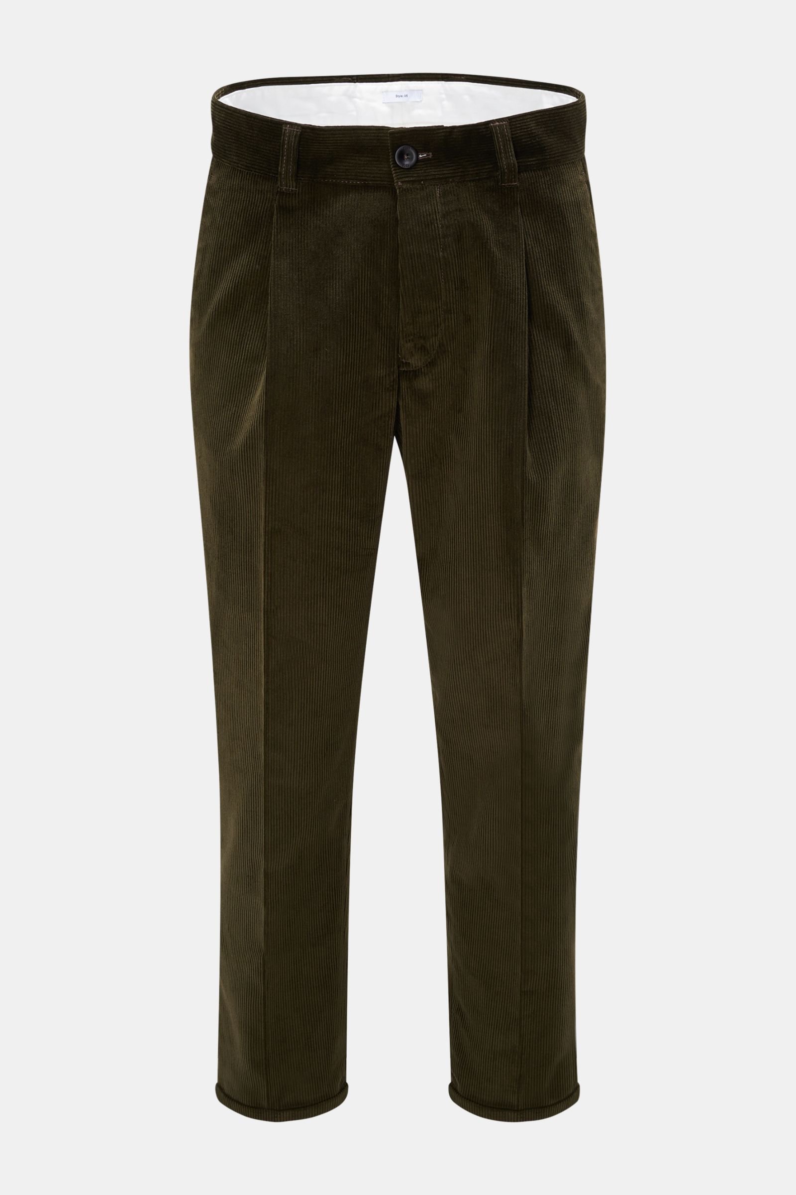 Corduroy trousers 'Style 05' olive
