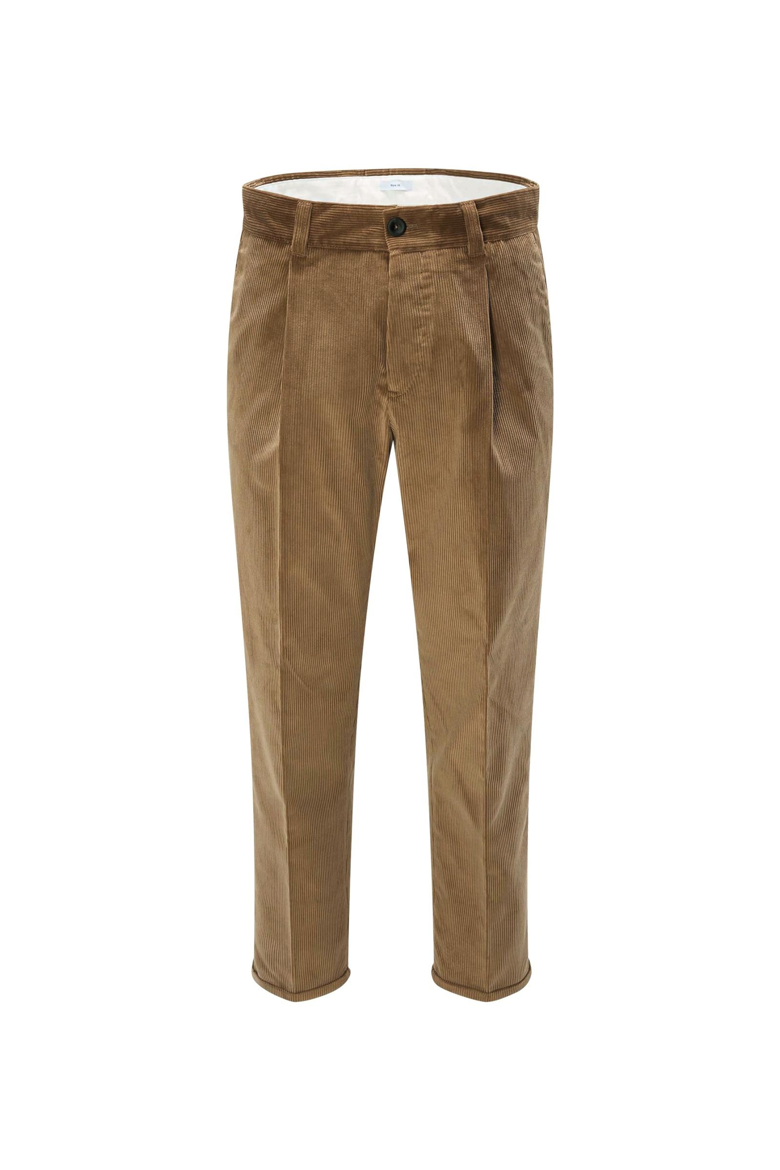 Corduroy trousers 'Style 05' light brown
