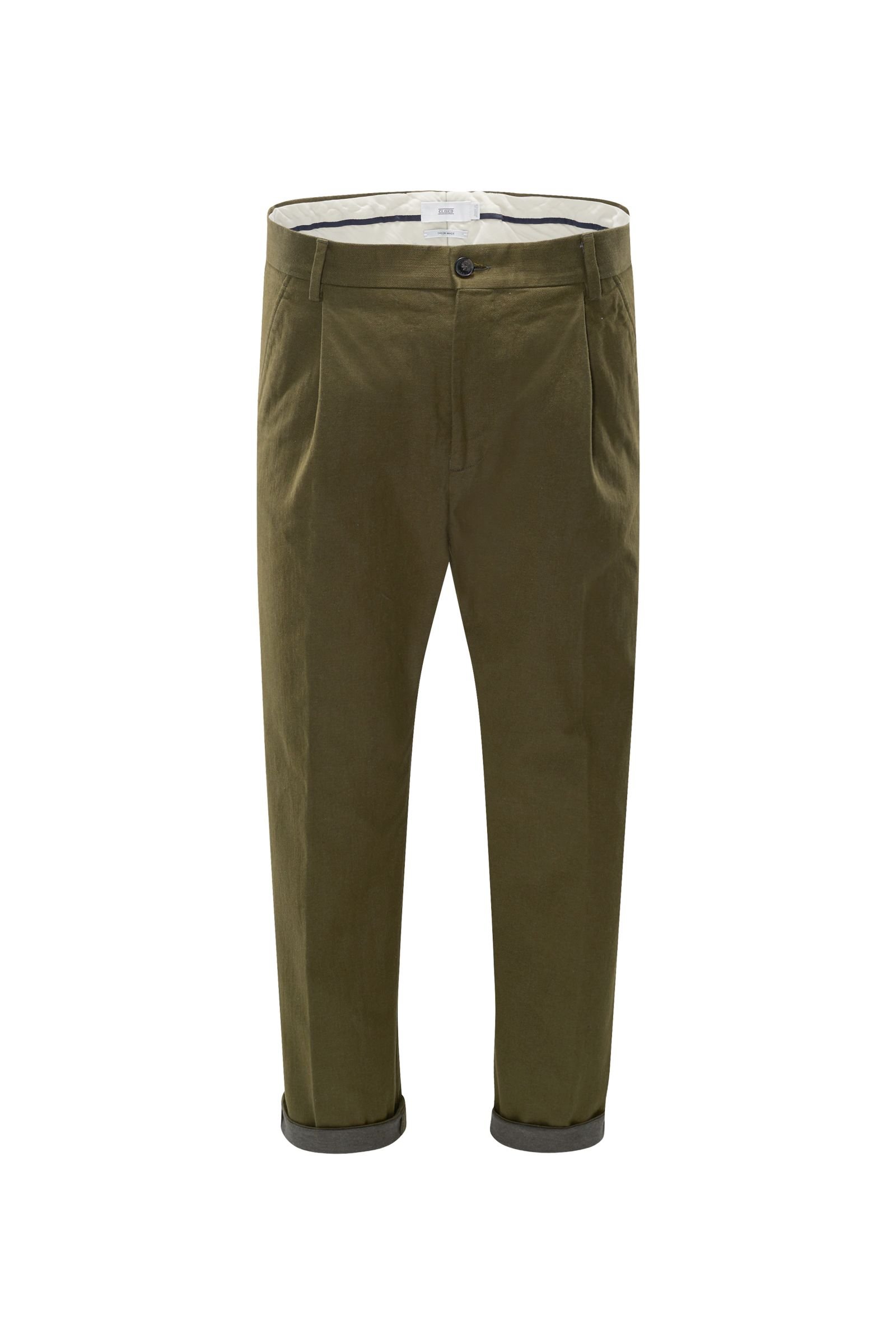 Cotton trousers 'Boston Relaxed' olive