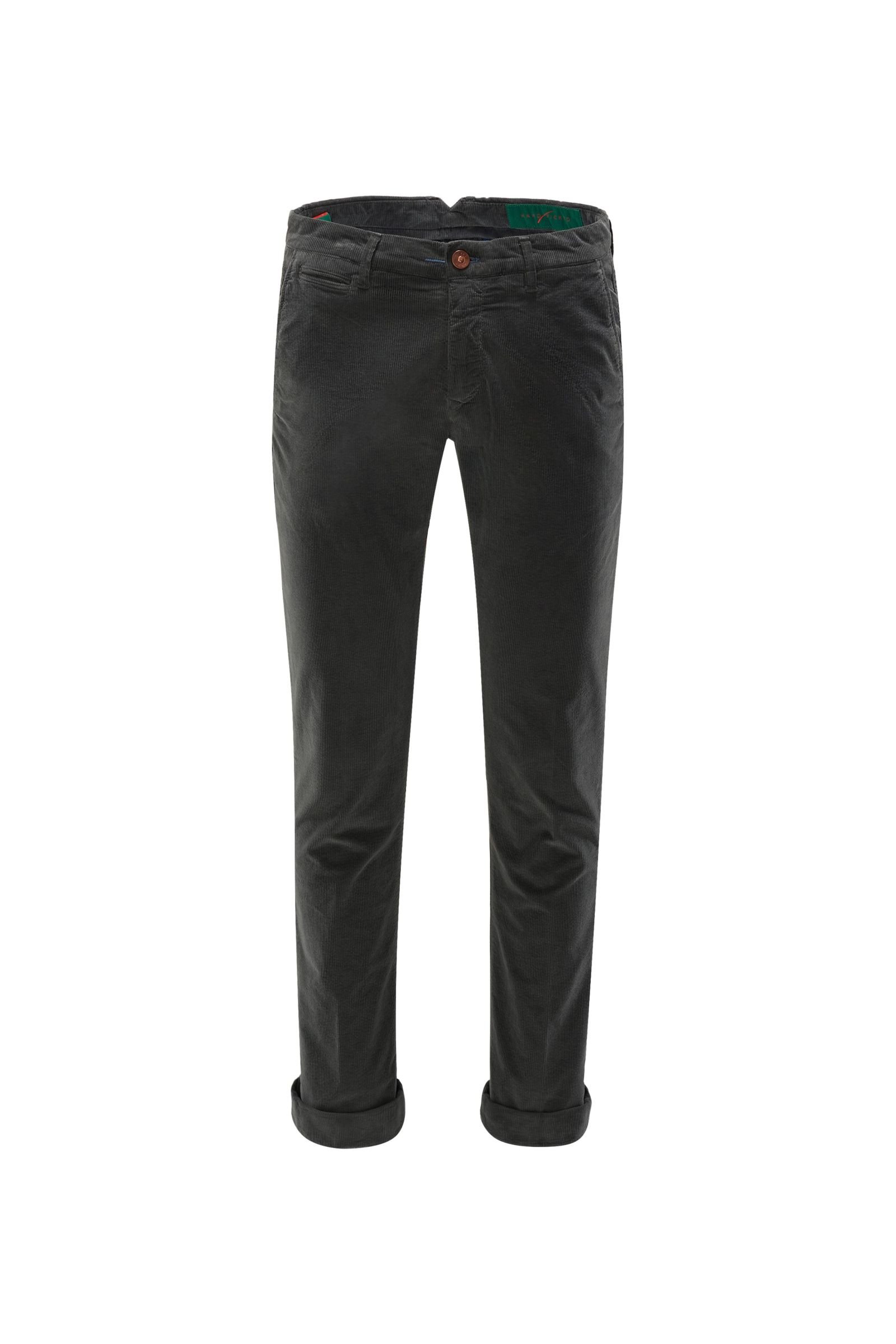Corduroy trousers 'Vieste' dark grey