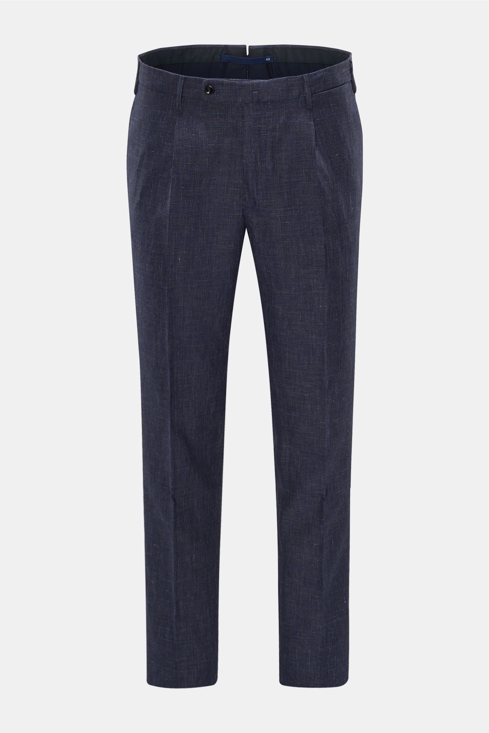Trousers 'Tapered Fit' navy checked