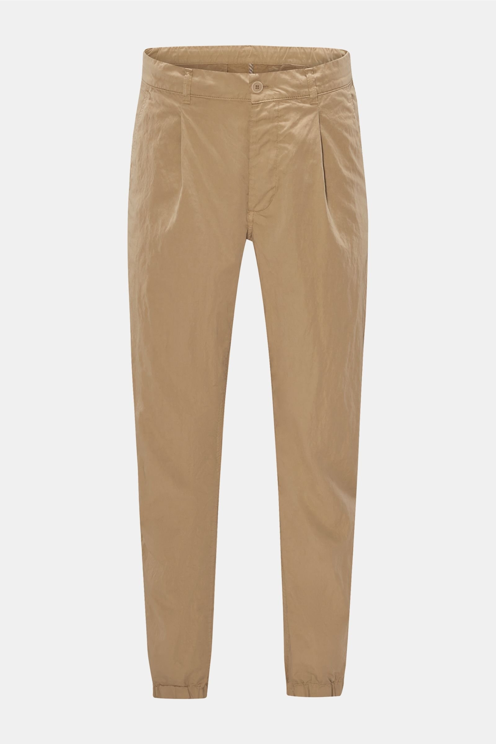 Jogger pants 'Zipp' light brown