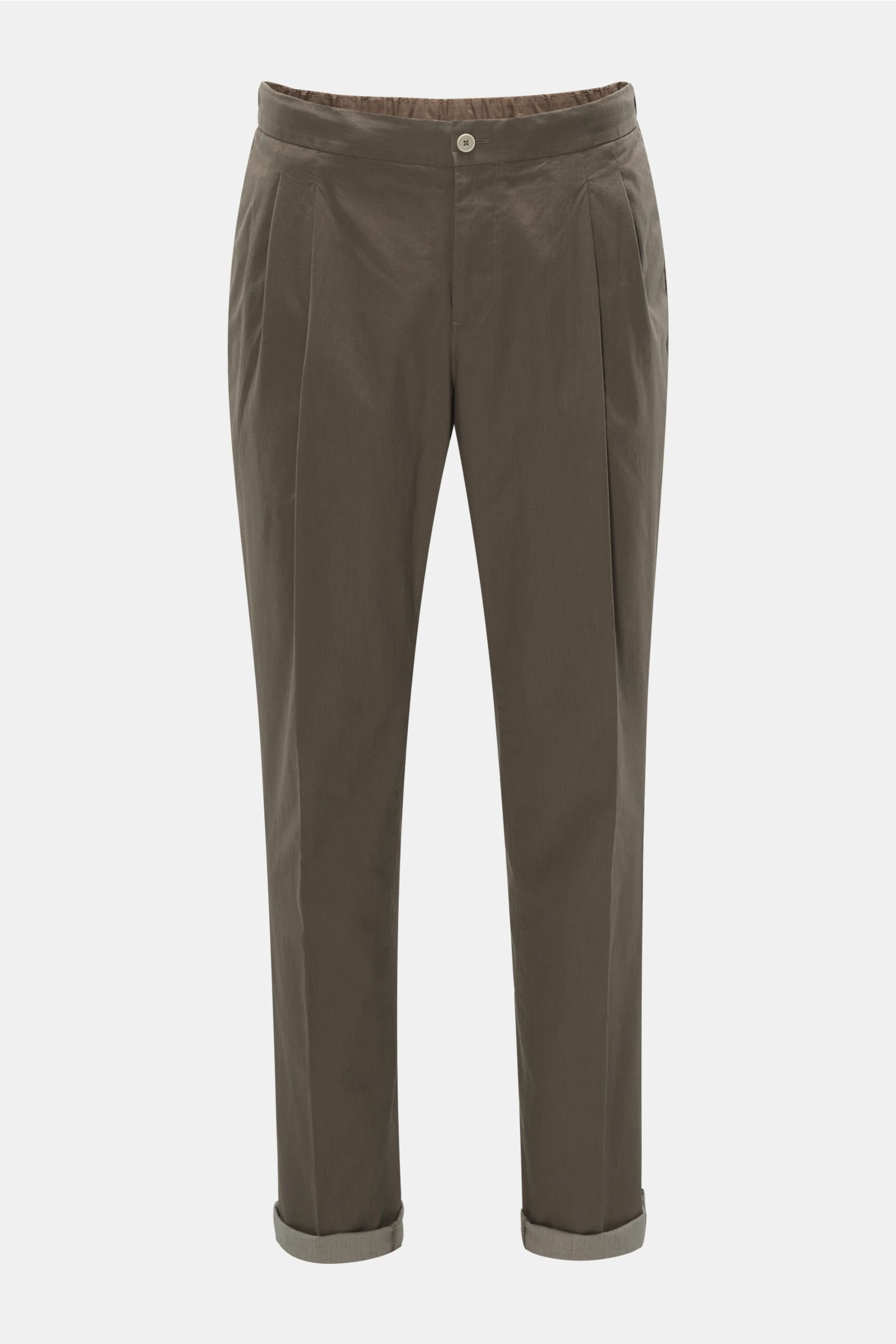 Cotton jogger pants 'Sonny' grey-brown