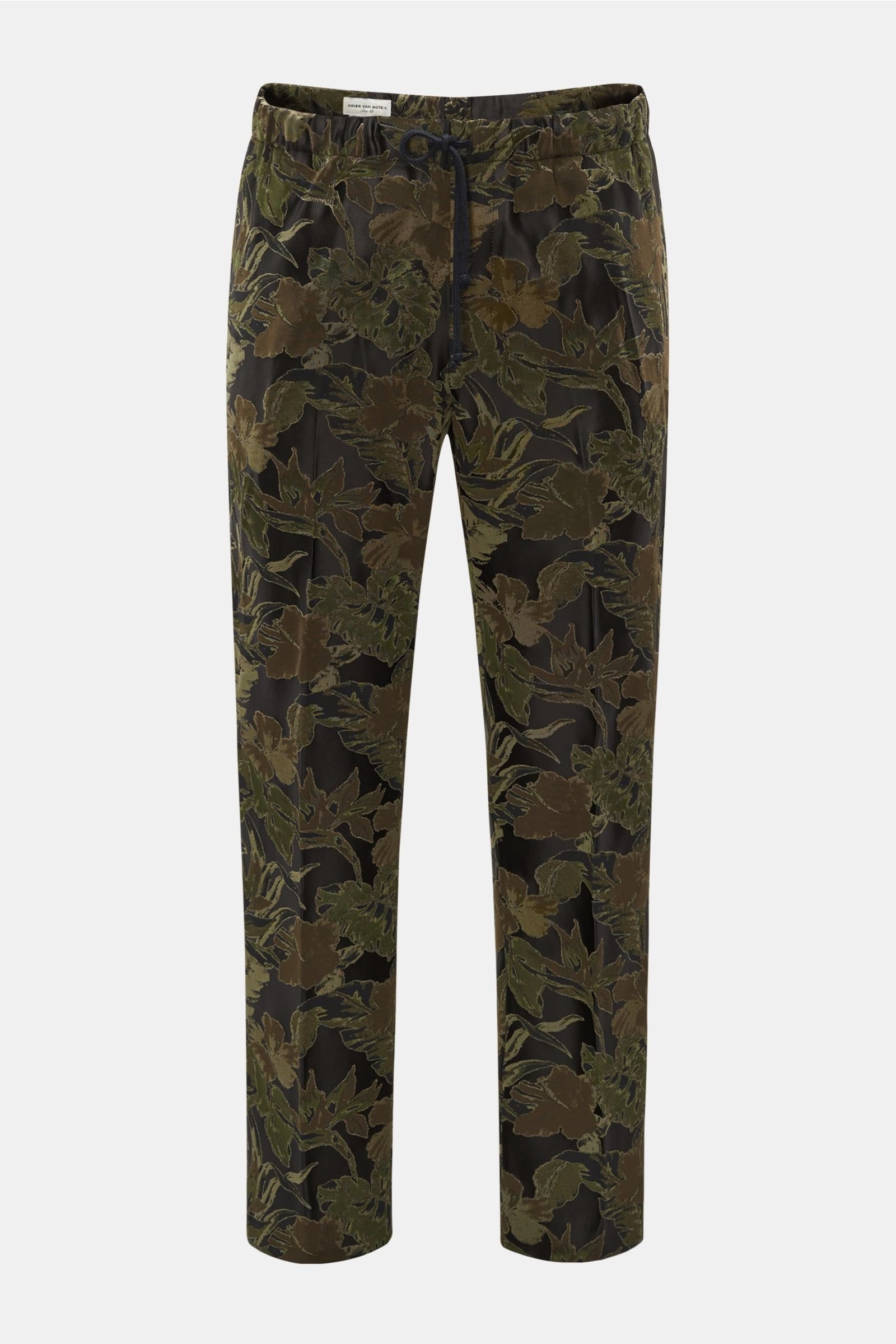 Jogger pants olive/black patterned