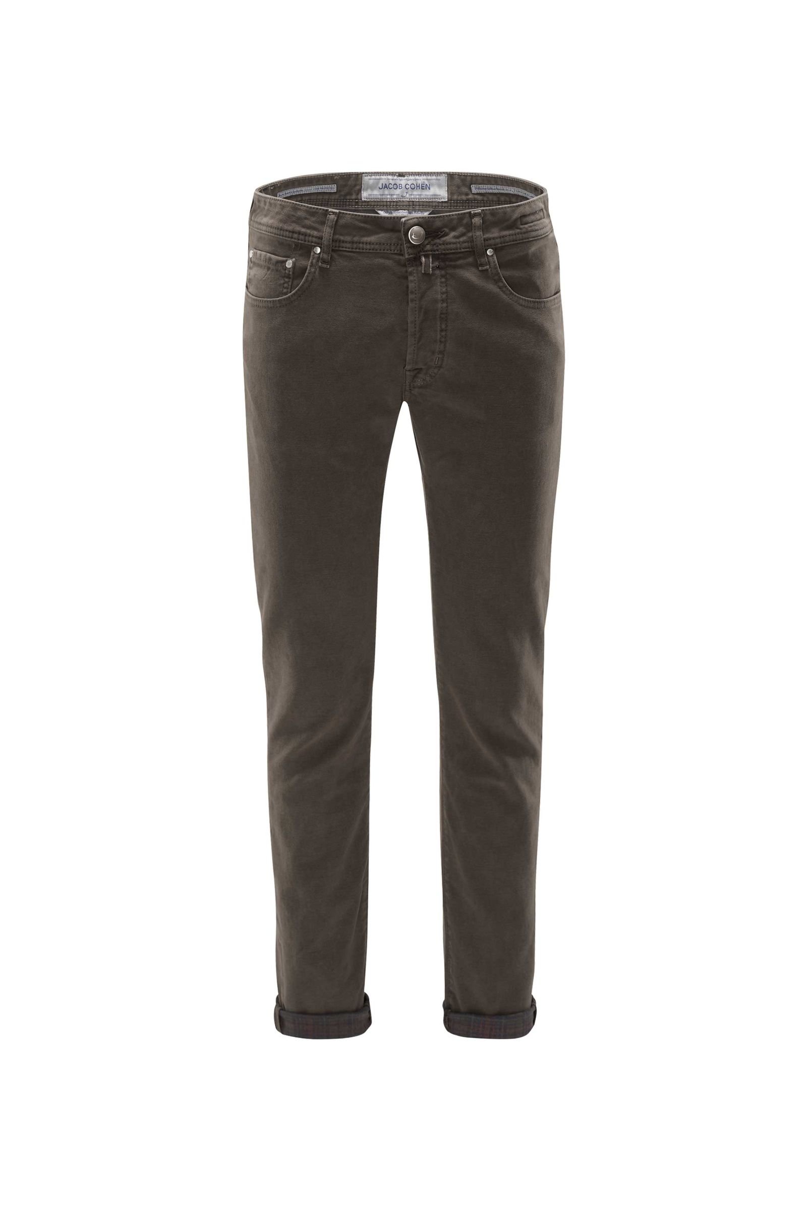 Fustian trousers 'J688 Comfort Slim Fit' khaki