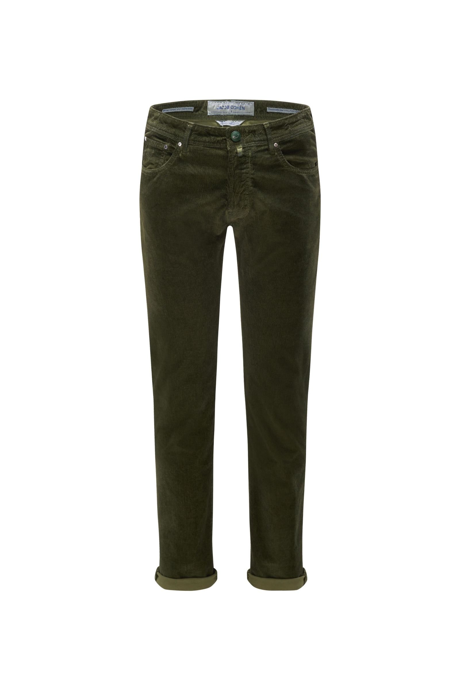Corduroy trousers ‘J688 Comfort Slim Fit’ olive