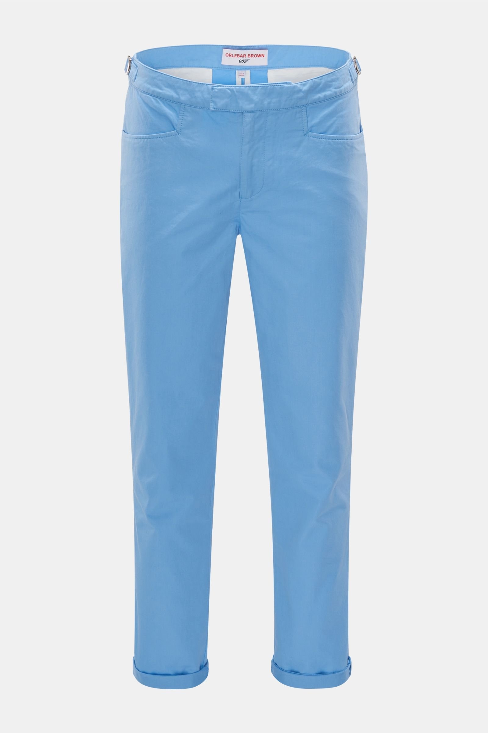 Cotton trousers 'Dr No' light blue