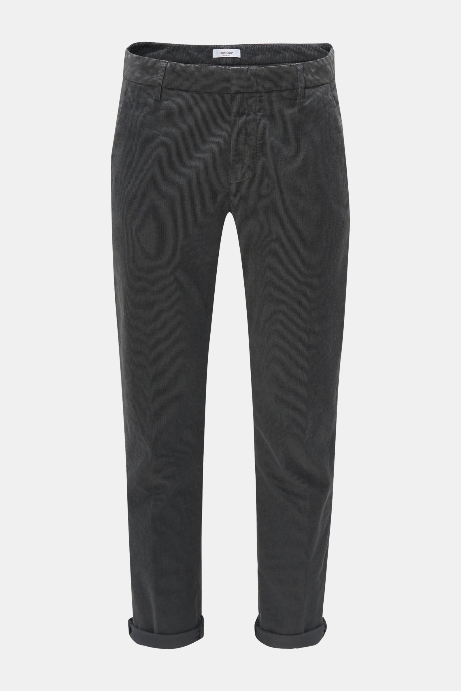 Corduroy trousers dark grey