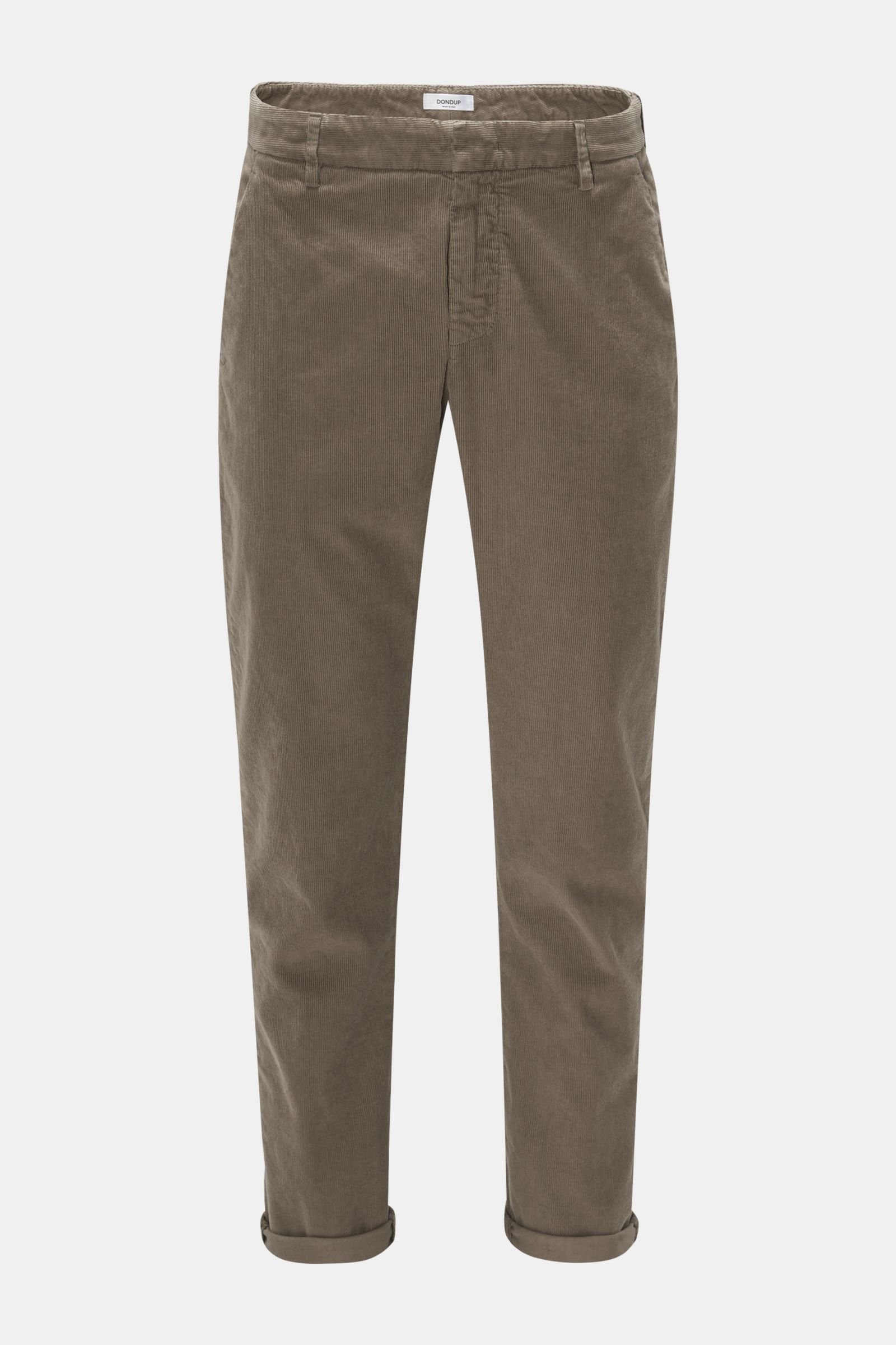 Corduroy trousers grey-brown