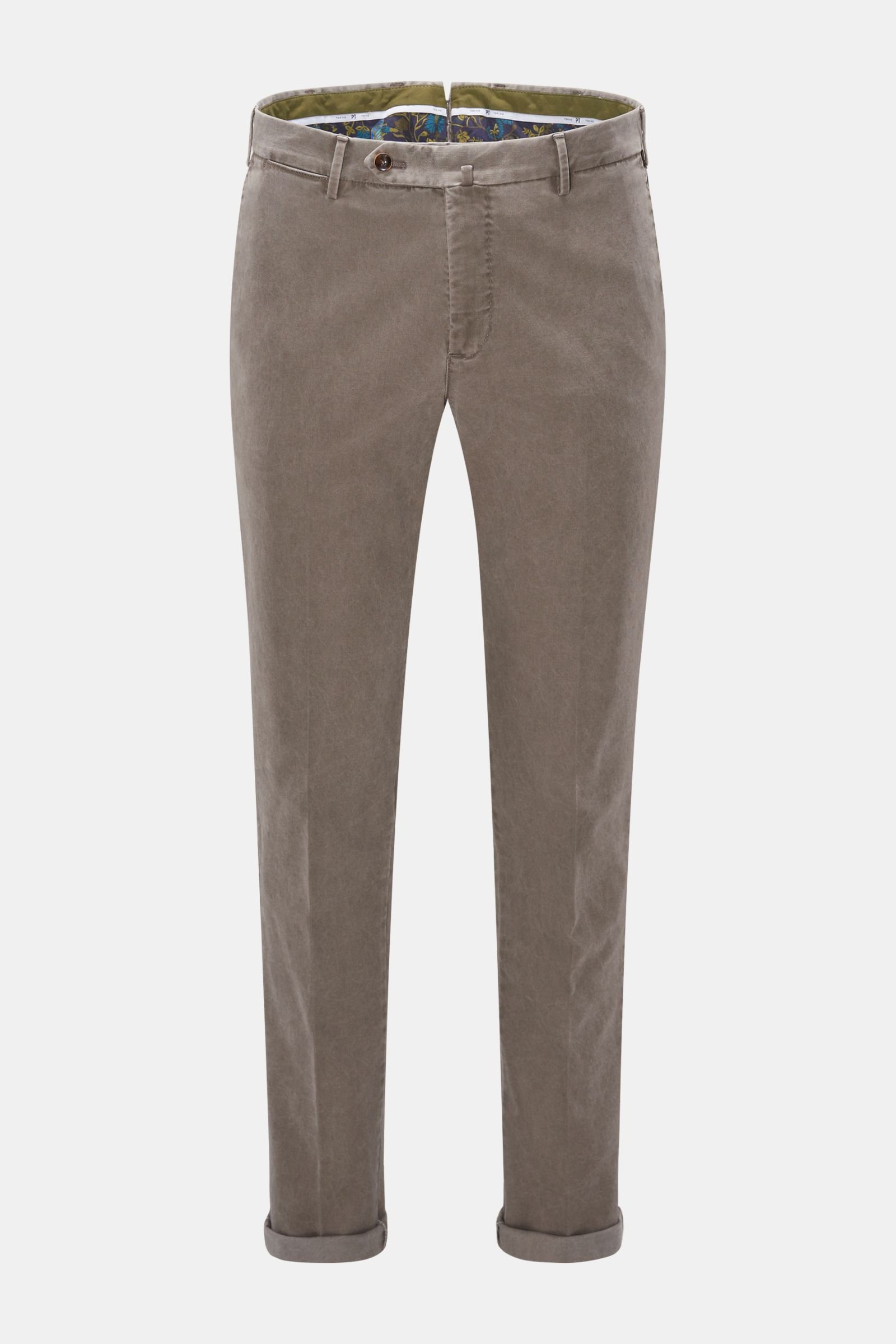Cotton trousers 'slim fit' grey