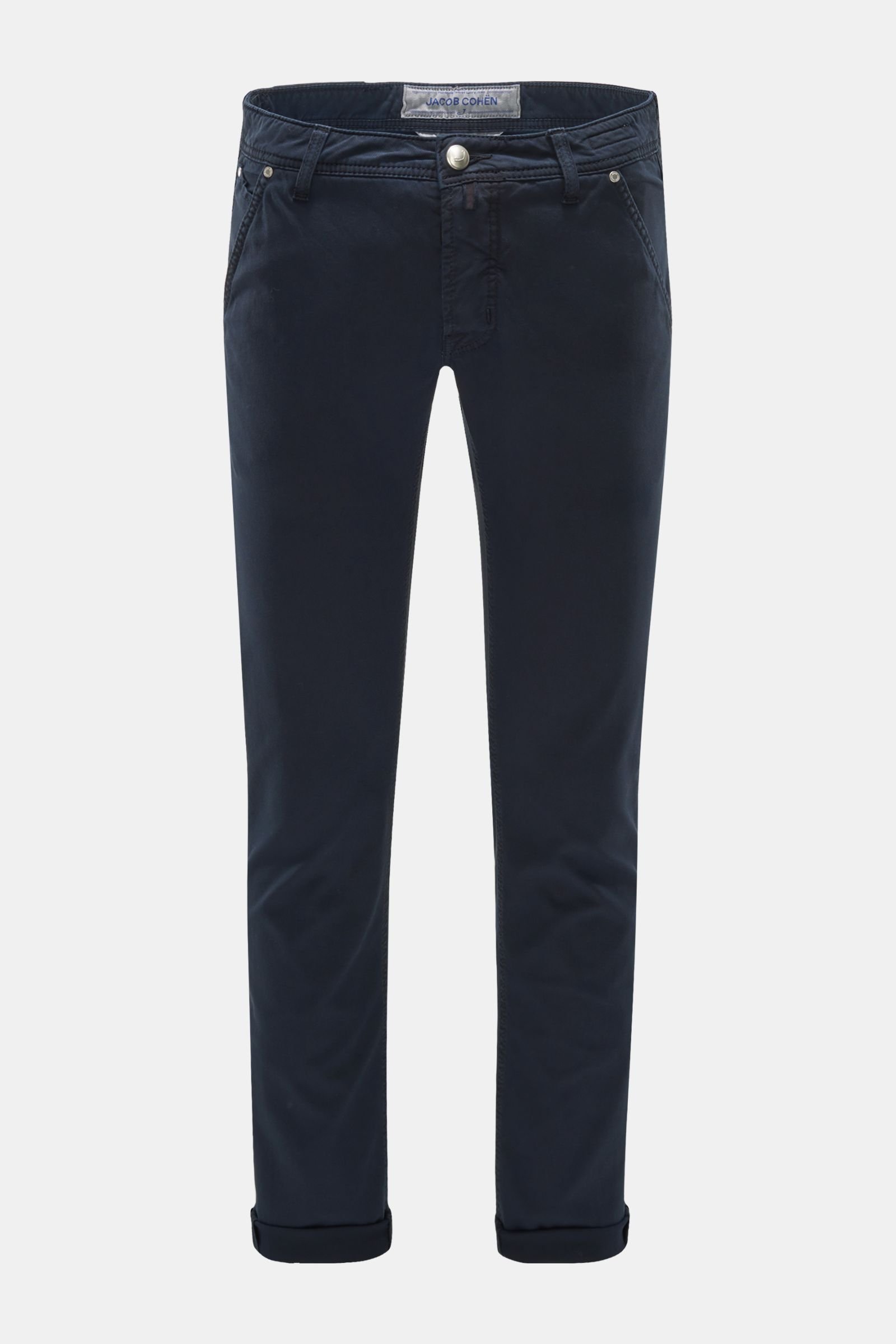 Cotton trousers 'J613 Comfort Slim Fit' navy