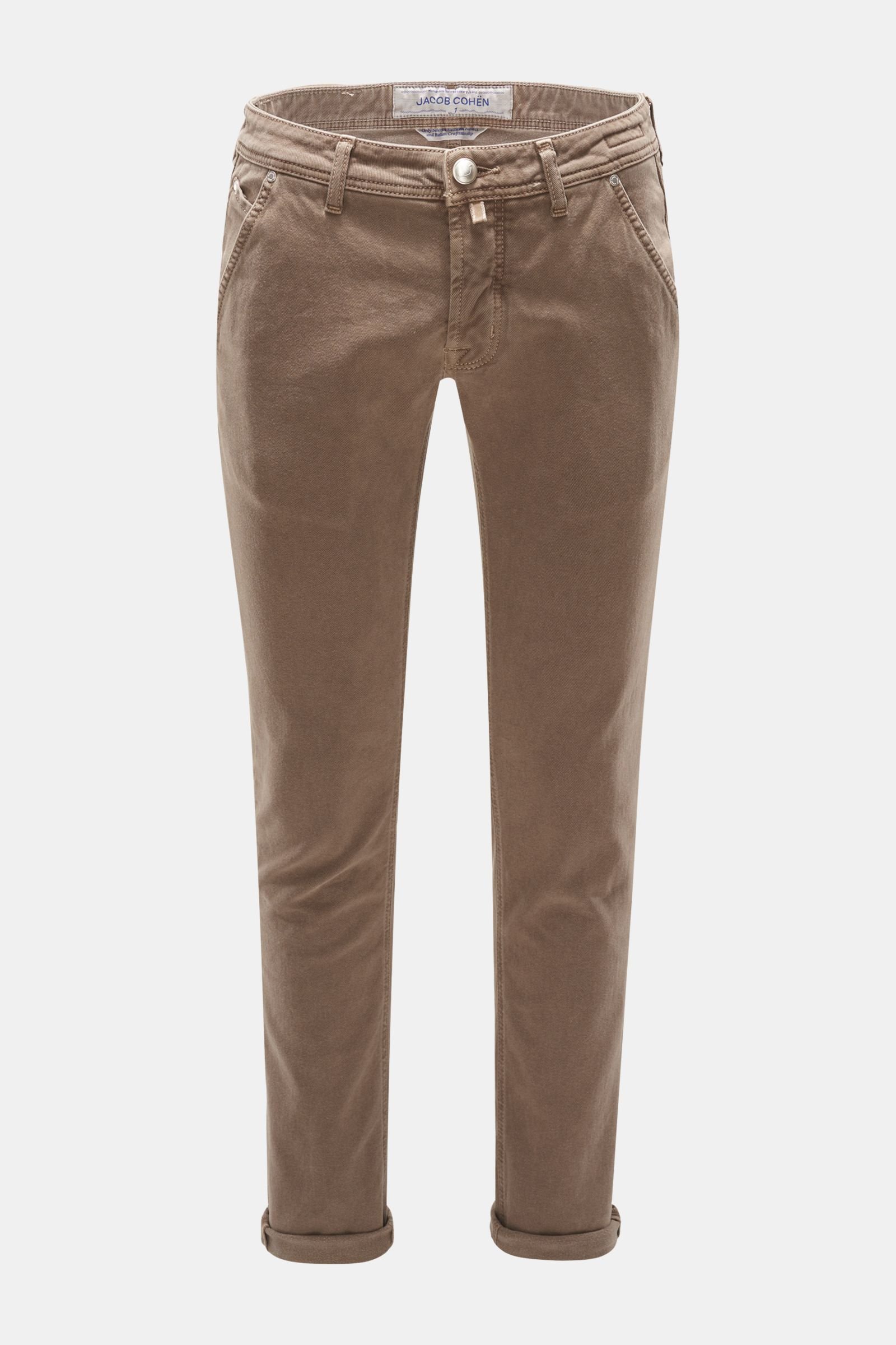 Cotton trousers 'J613 Comfort Vintage Slim Fit' beige