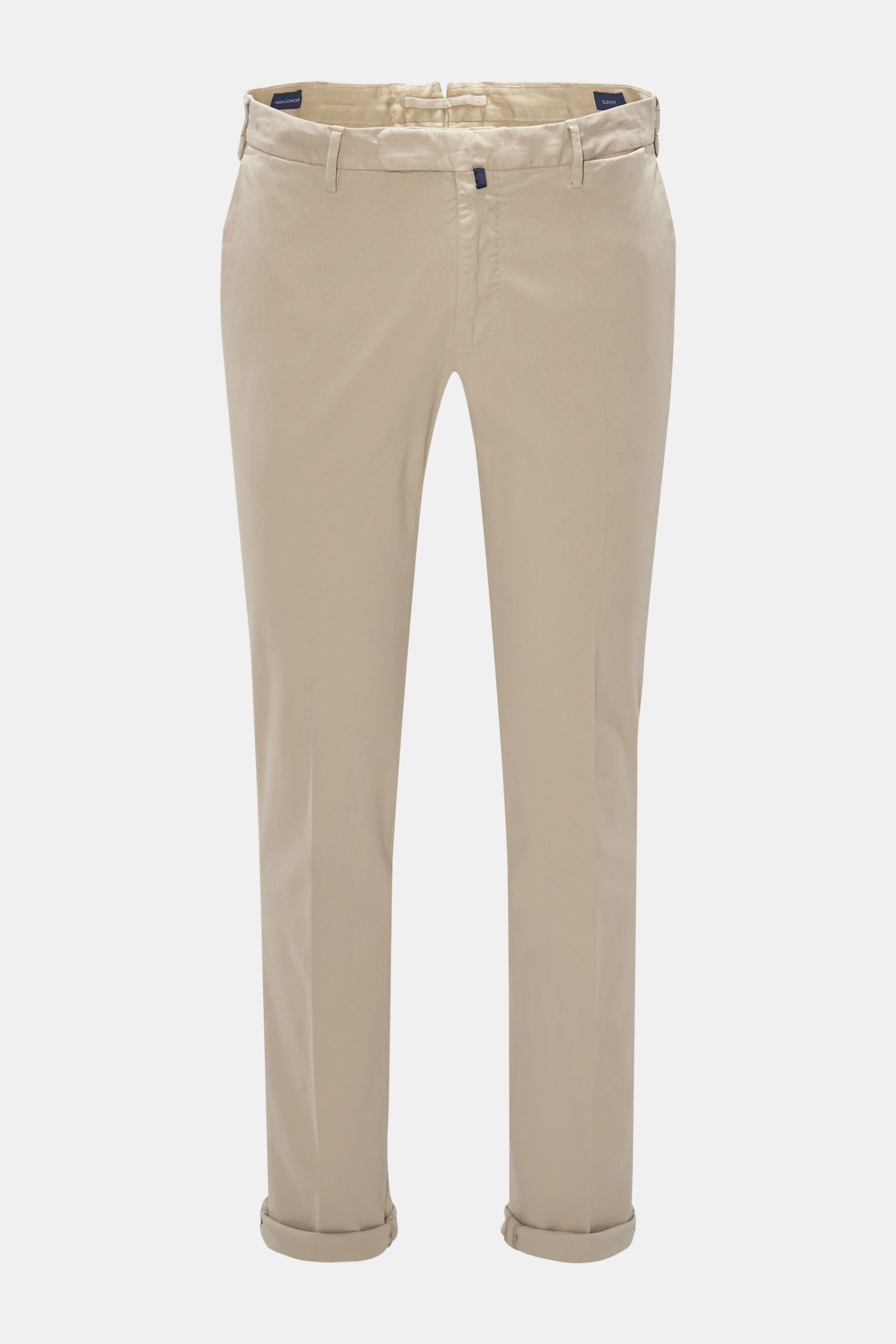 Trousers 'Slim Fit' beige