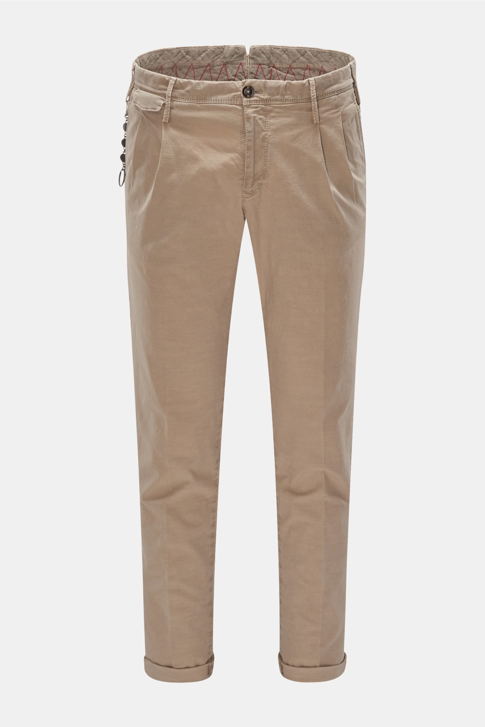 Cotton trousers 'Arial' light brown