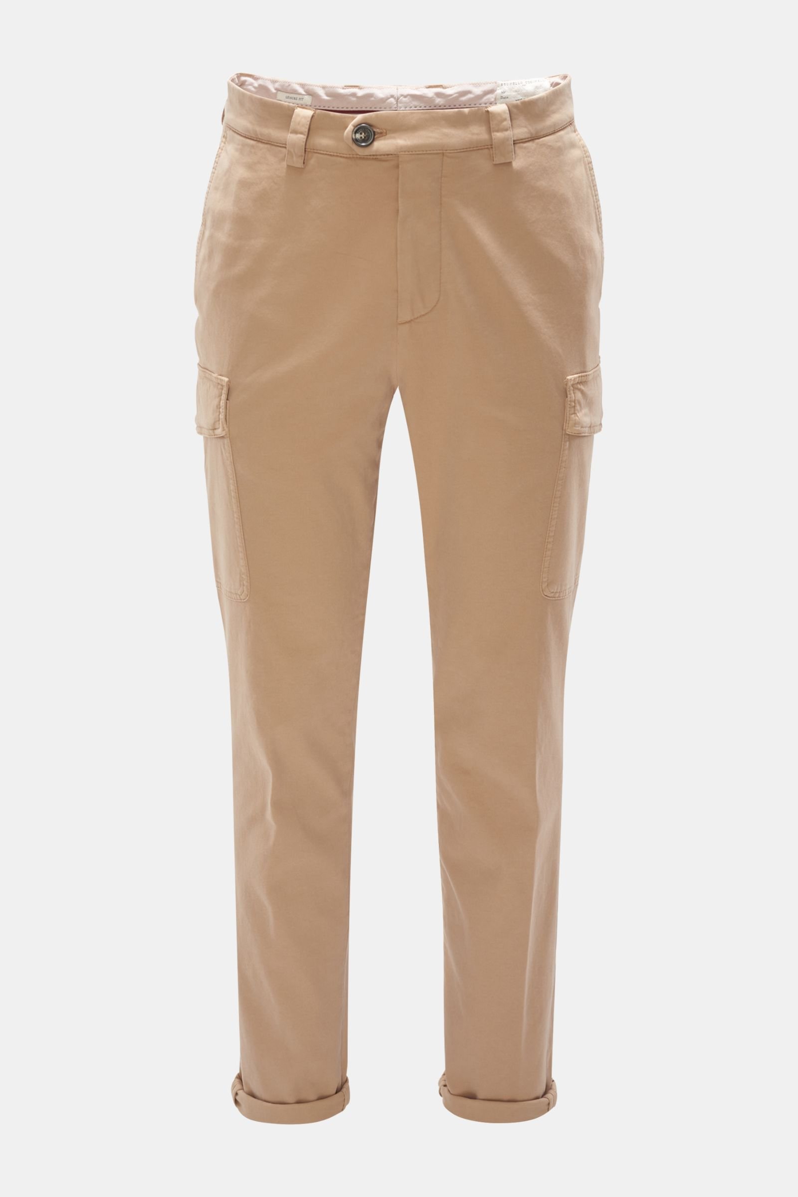 Cargo trousers 'Leisure Fit' light brown
