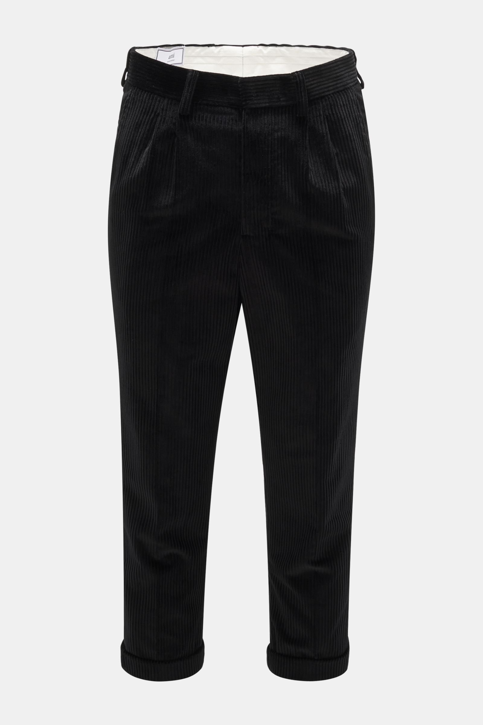 Corduroy trousers black