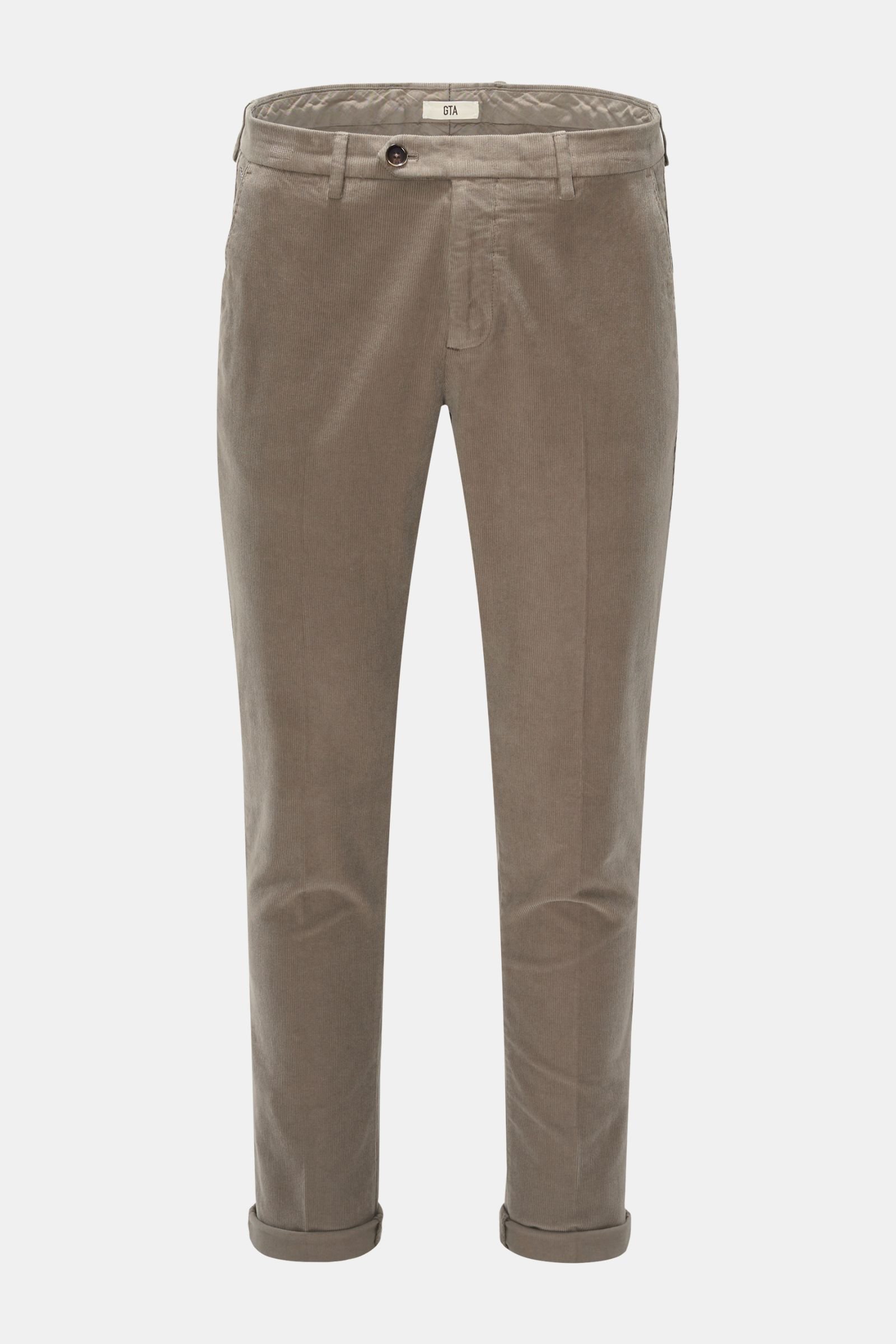 Corduroy trousers 'Nikko' beige