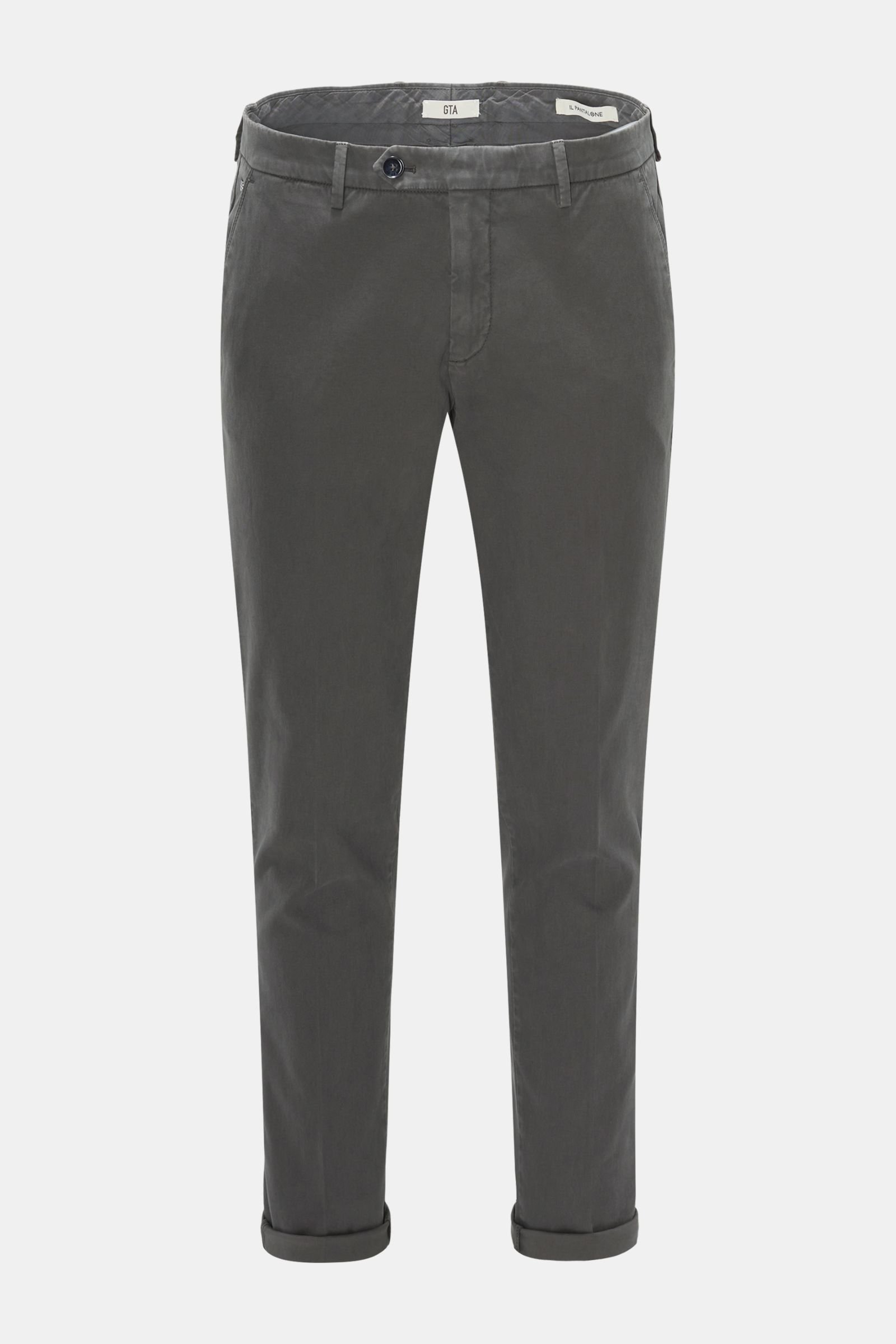 Cotton trousers 'Nikko' dark grey