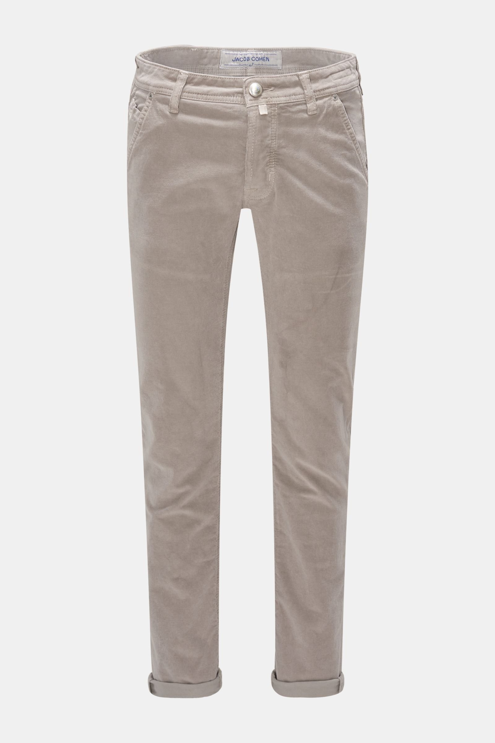 Corduroy trousers 'J613 Comfort Slim Fit' grey brown