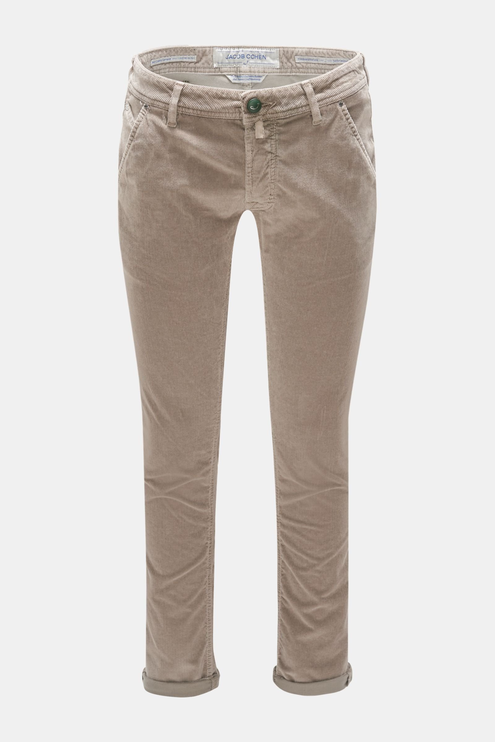 Corduroy trousers 'J613 Comfort Extra Slim Fit' beige