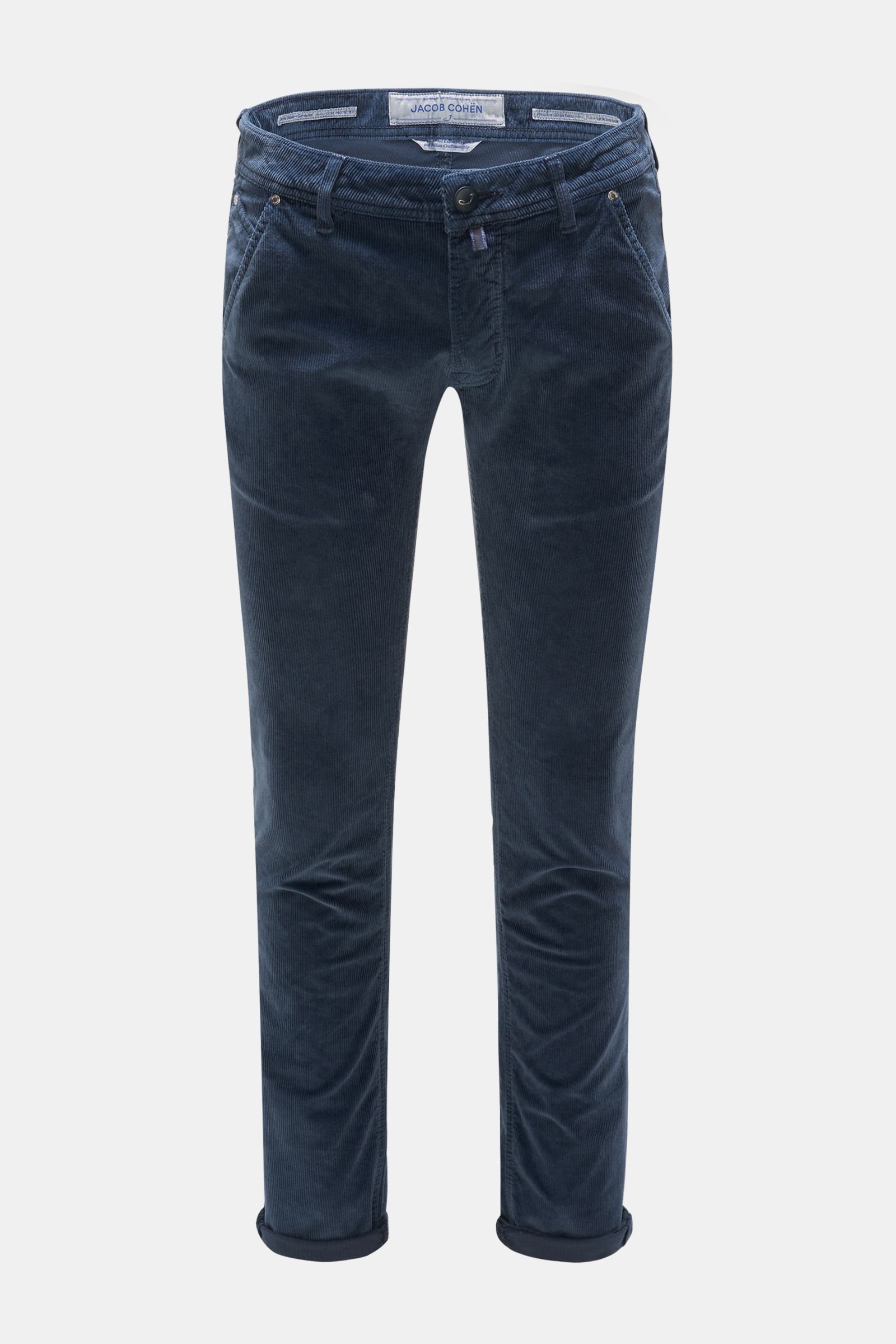 Corduroy trousers 'J613 Comfort Extra Slim Fit' navy