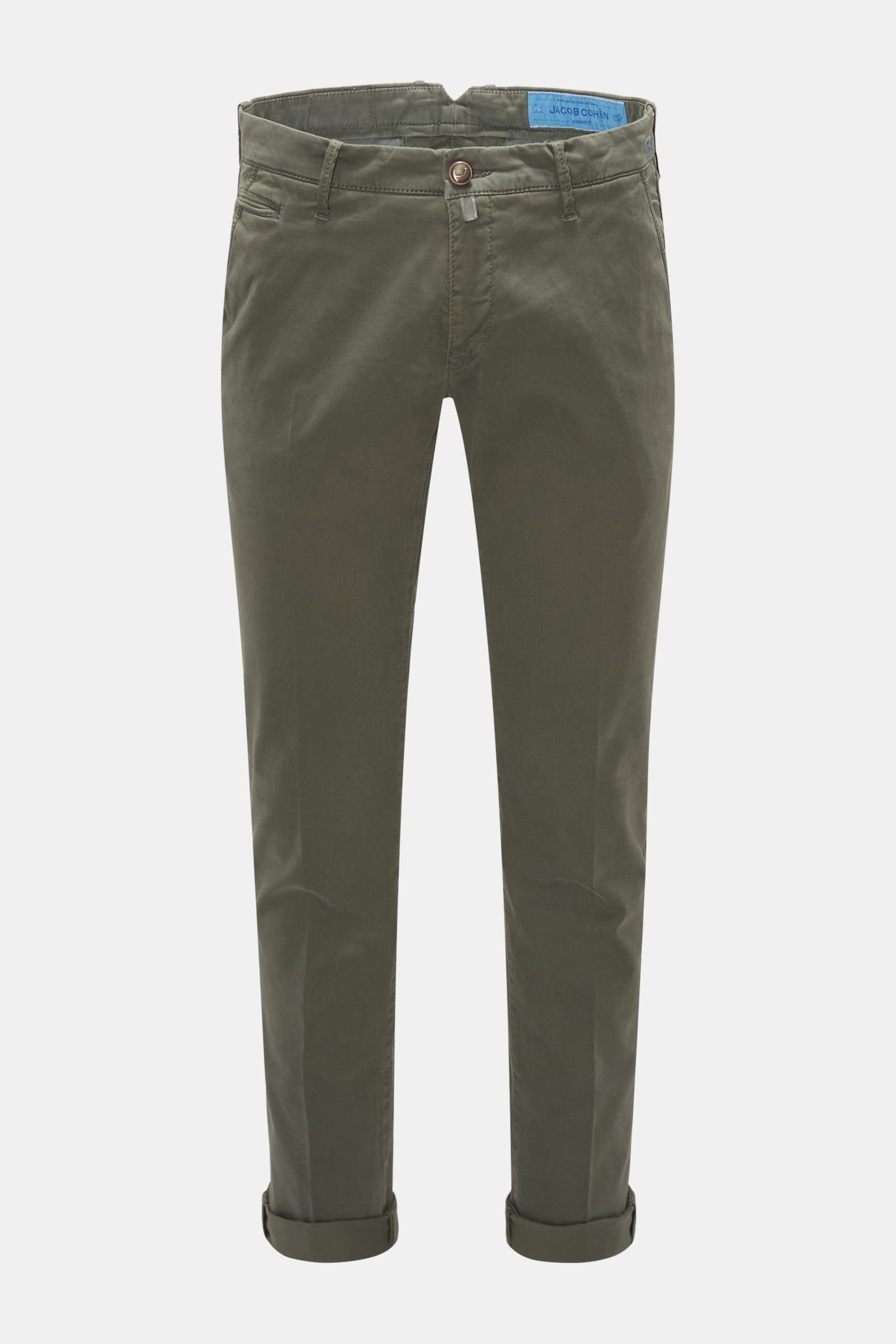 Cotton trousers 'B Comfort Slim Fit' olive