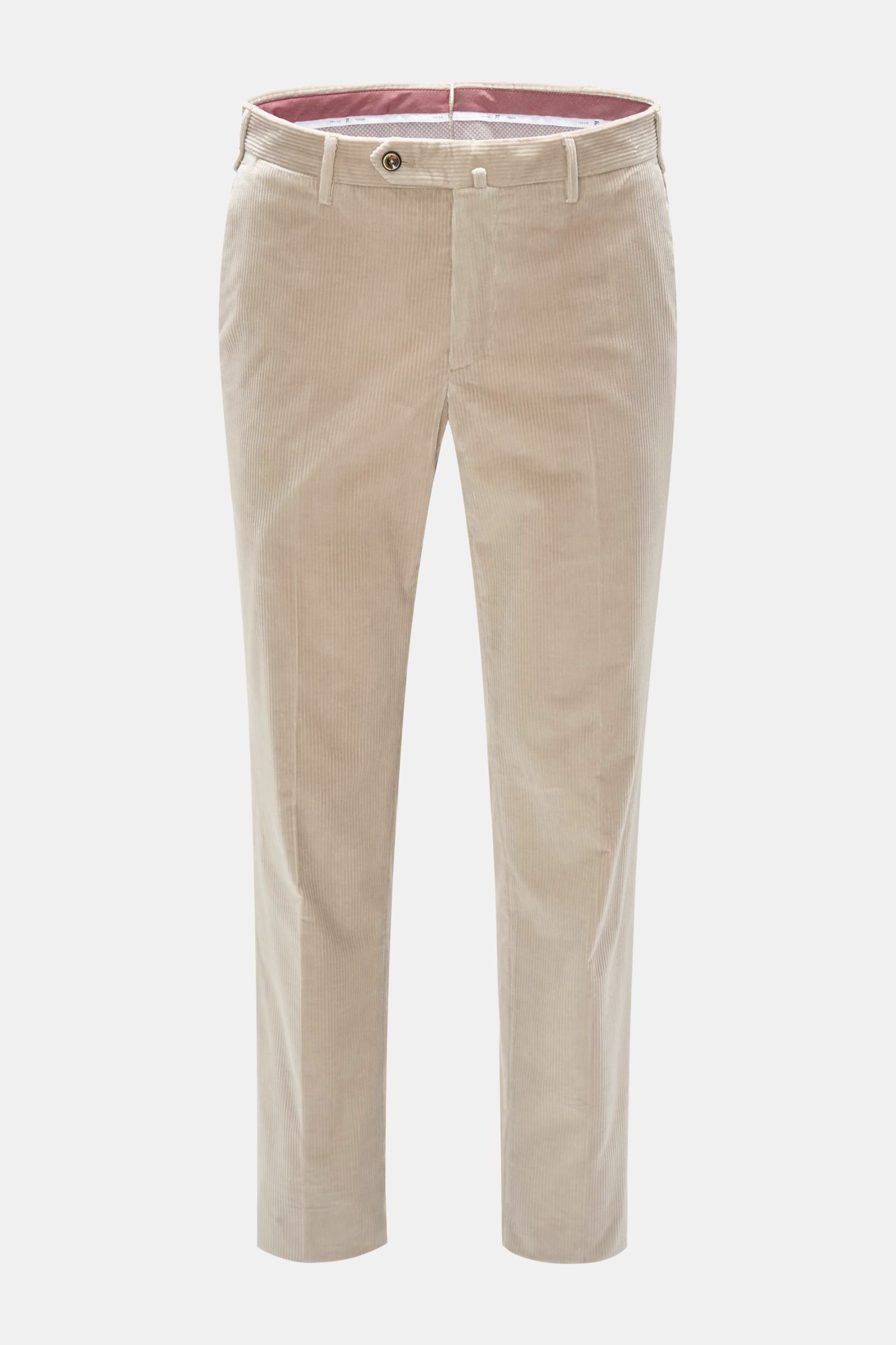 Corduroy trousers 'Slim Fit' beige