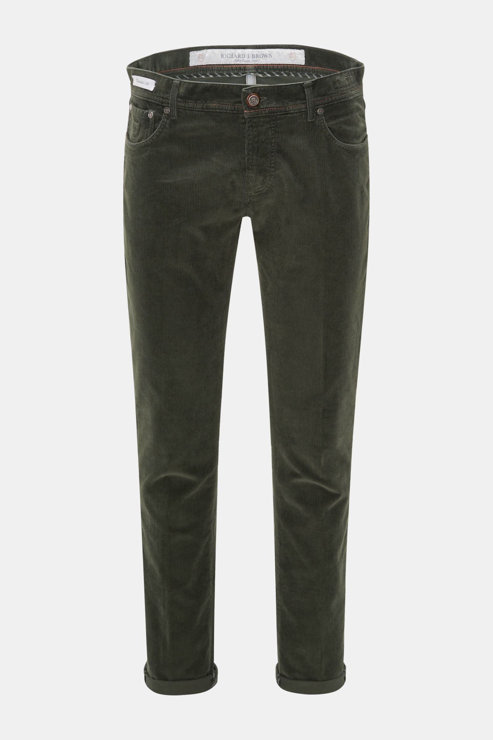 Corduroy trousers 'Tokyo' olive