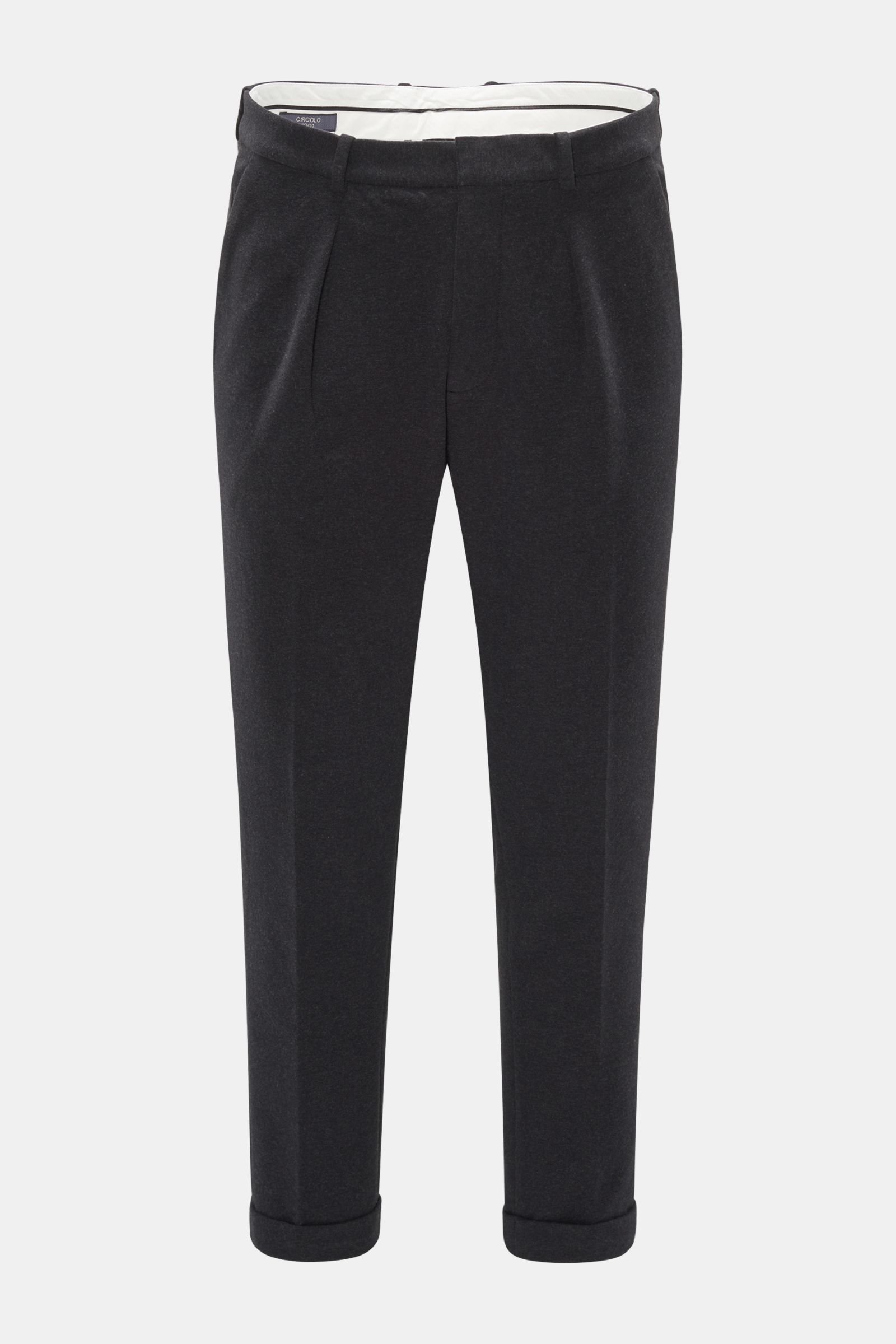 Jersey trousers anthracite