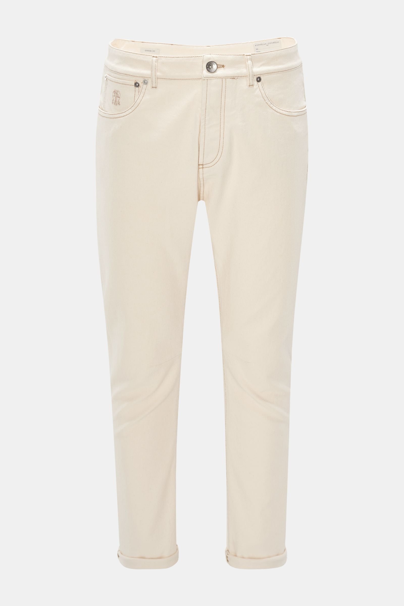 Jeans 'Leisure Fit' creme