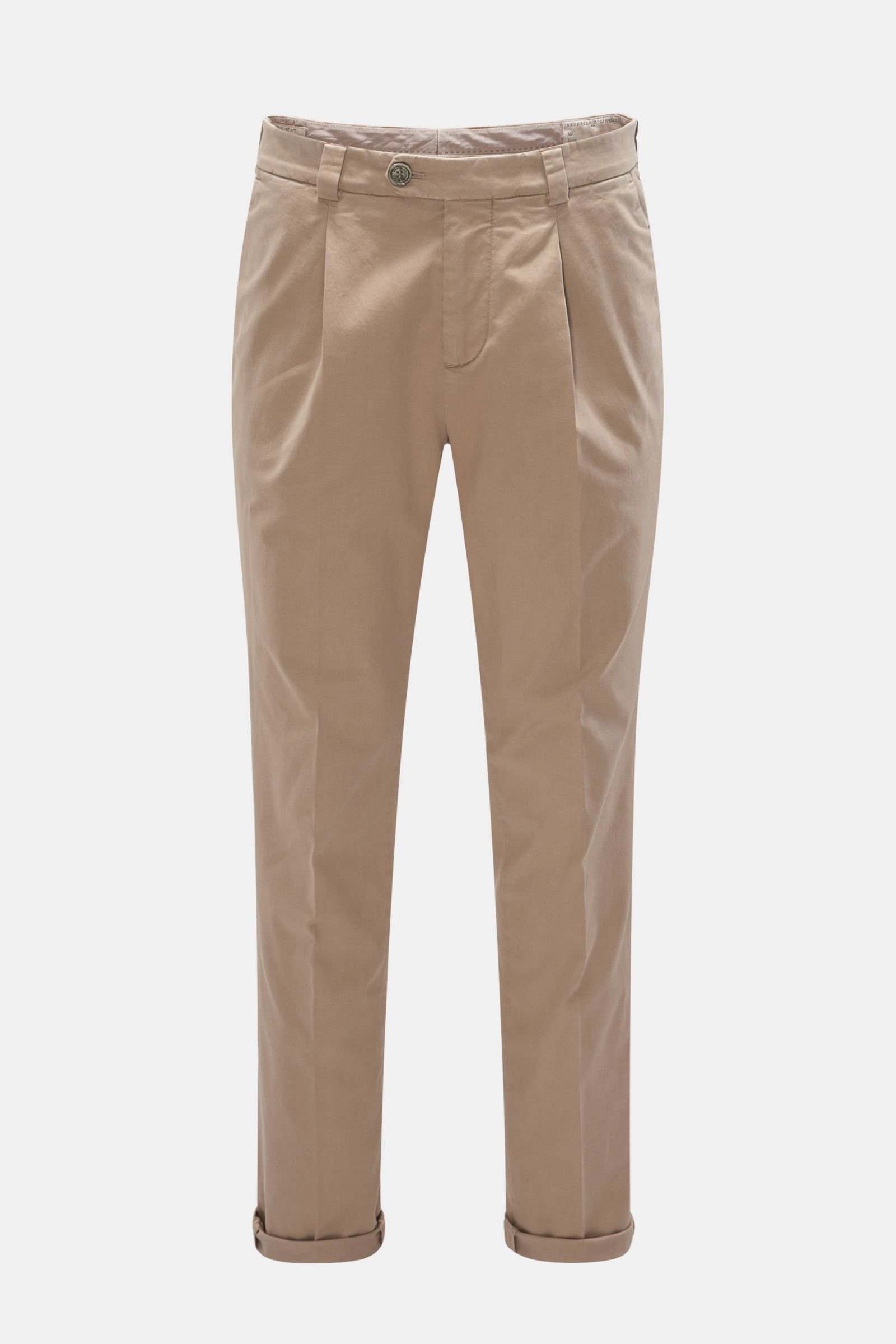 Chinos 'Leisure Fit' light brown