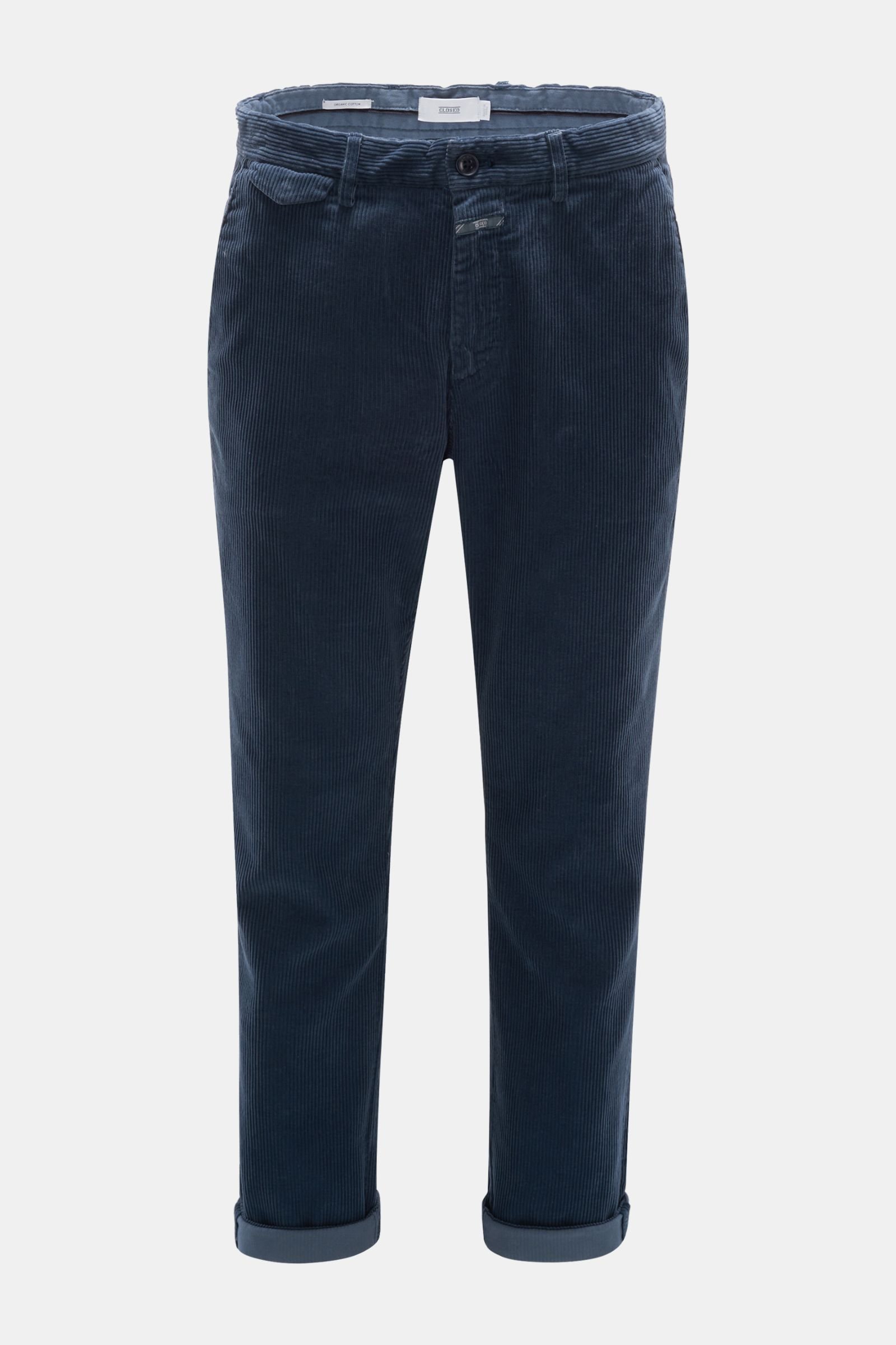 Corduroy trousers 'Atelier Tapered' grey-blue