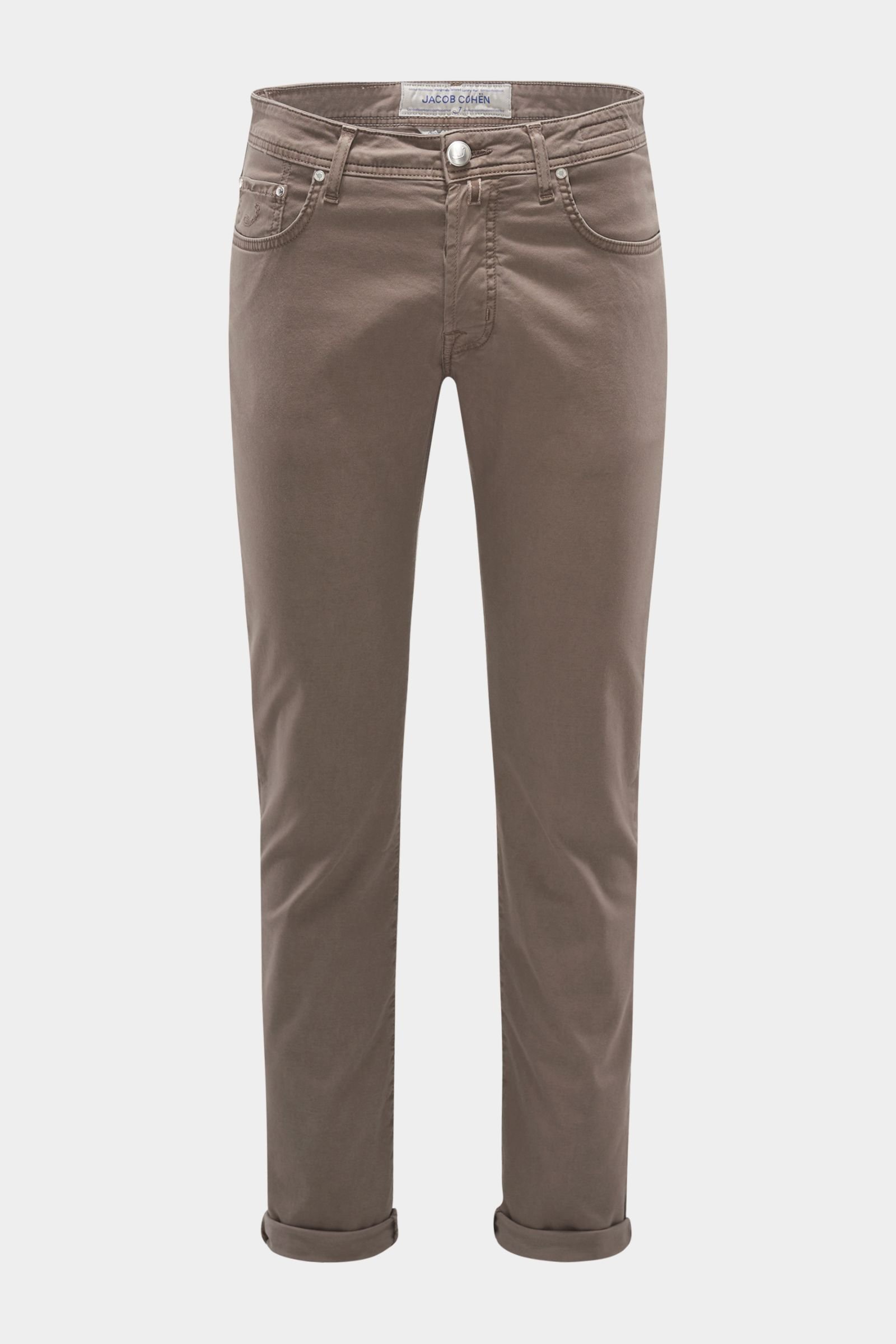 Trousers 'J688 Comfort Slim Fit' grey-brown