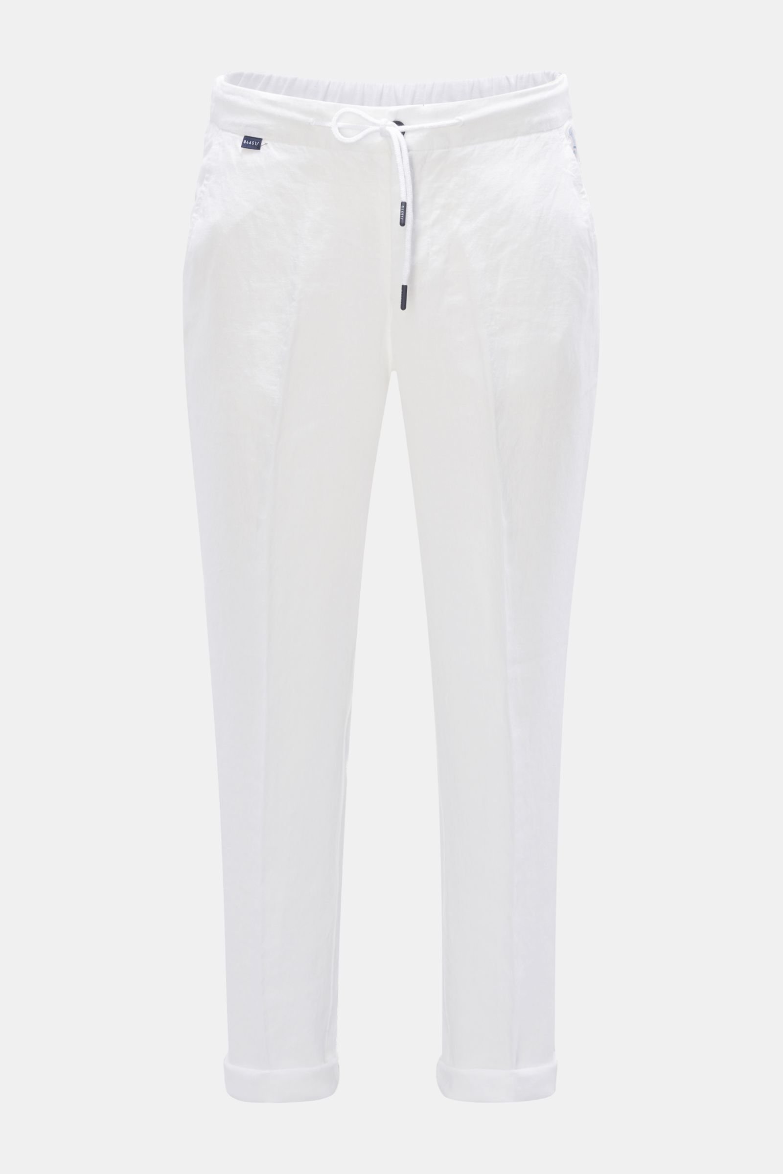 Linen jogger pants white