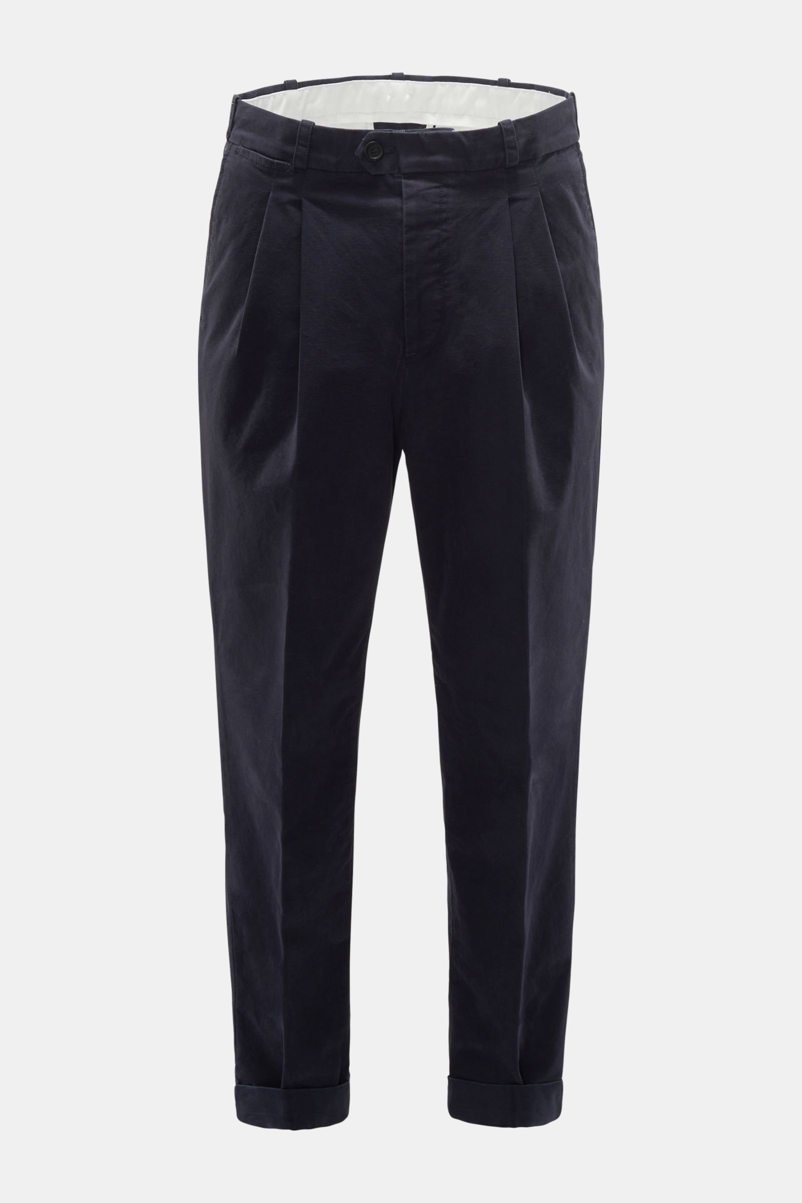 Cotton trousers 'The Reporter' navy