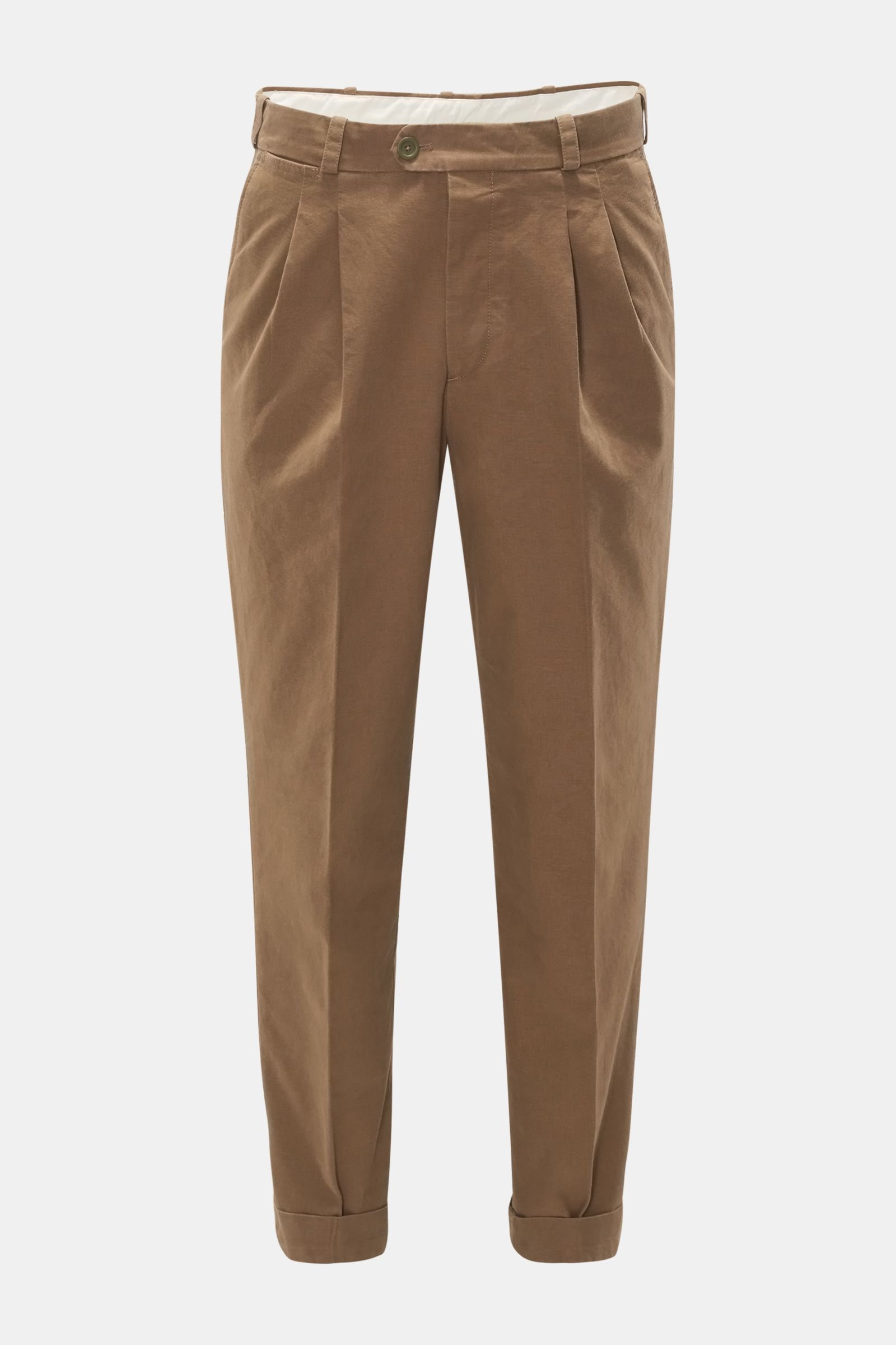 Cotton trousers 'The Reporter' brown